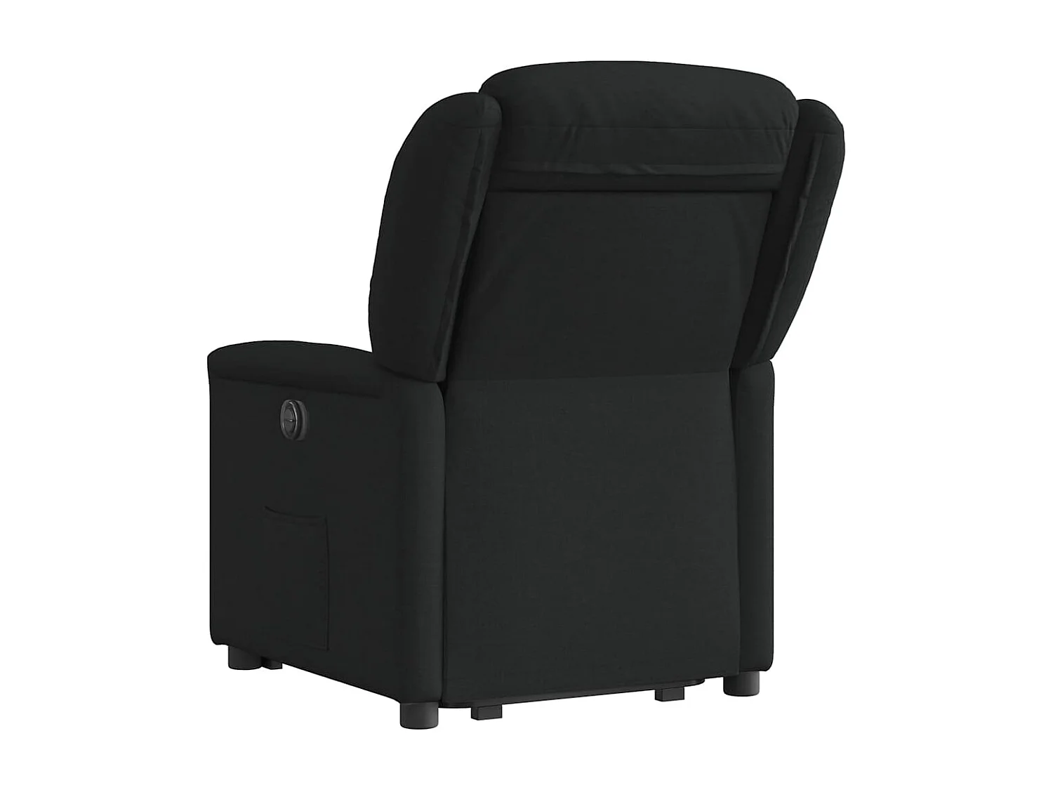 Fauteuil inclinable électrique noir tissu