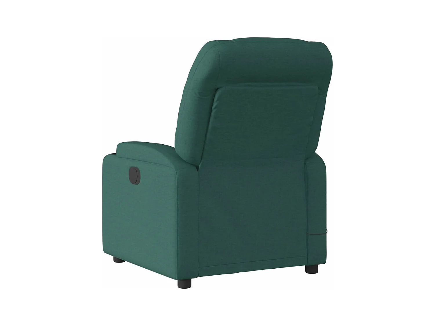 Fauteuil de massage inclinable électrique Vert foncé Tissu