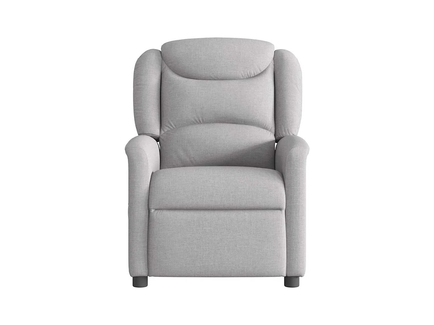 Fauteuil de massage inclinable électrique gris nuage tissu
