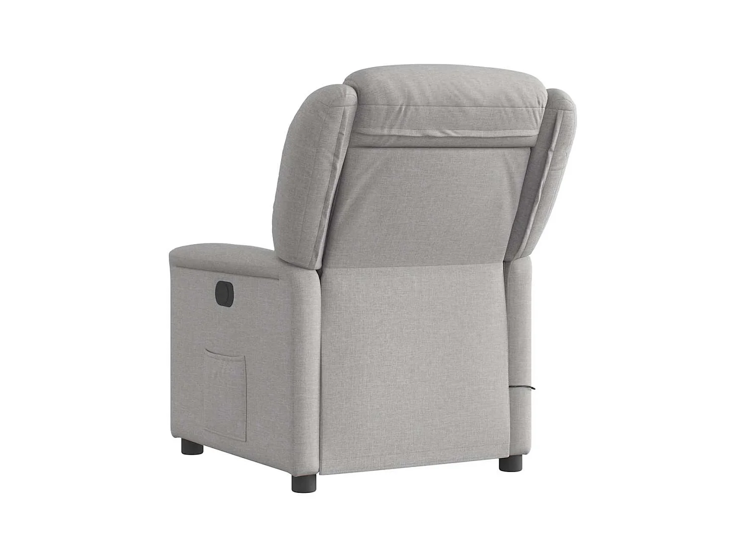 Fauteuil de massage inclinable électrique gris nuage tissu