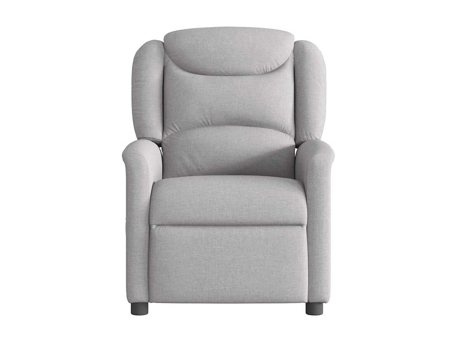 Cadeira de massagem elétrica reclinável tecido cinza nuvem