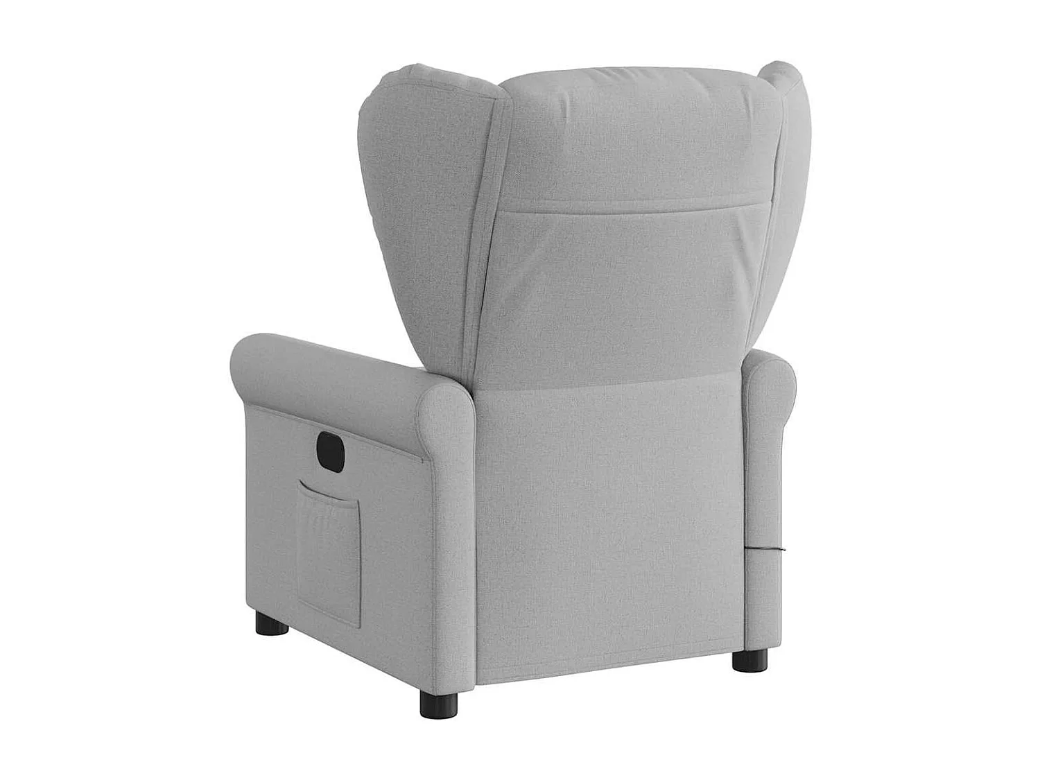 Fauteuil de massage inclinable électrique gris nuage tissu