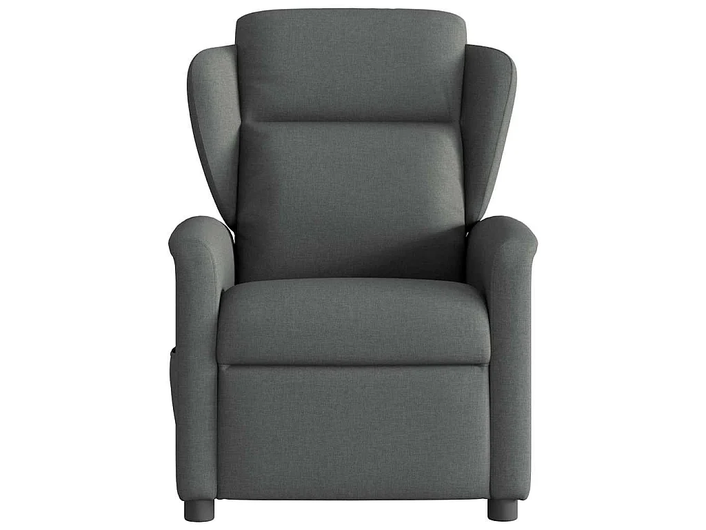 Poltrona reclinabile elettrica Tessuto grigio scuro