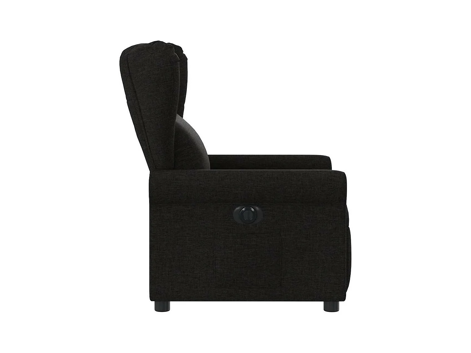 Fauteuil inclinable électrique Noir Tissu