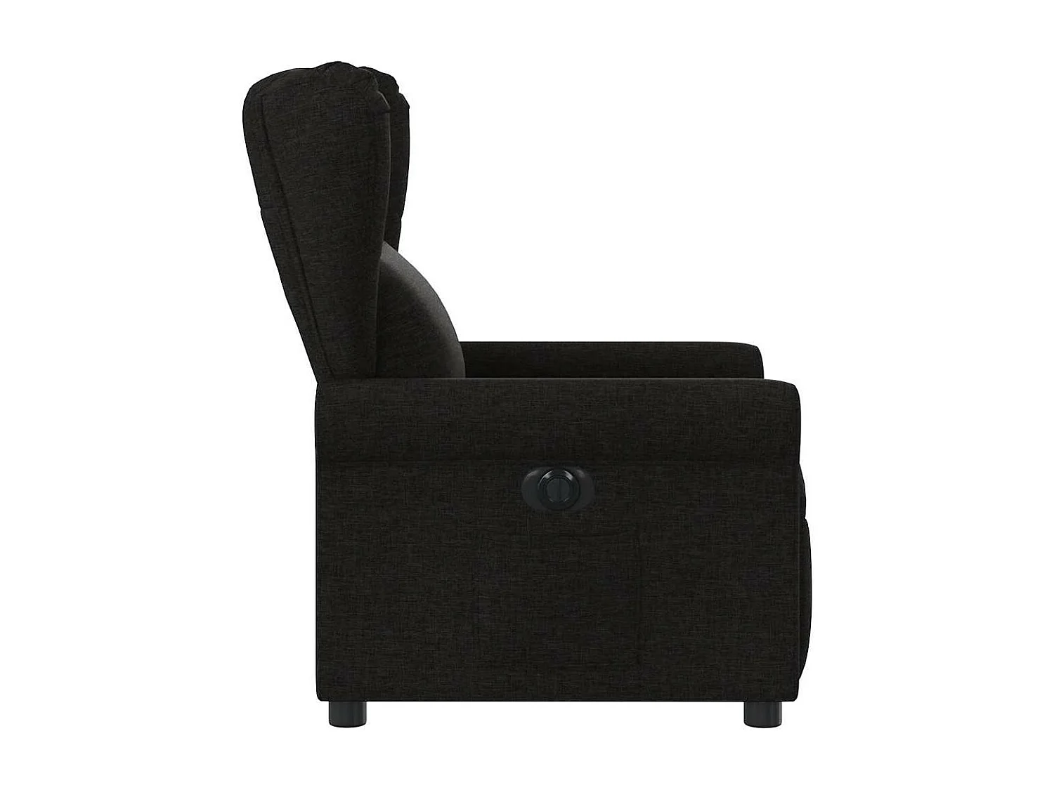Fauteuil inclinable électrique Noir Tissu
