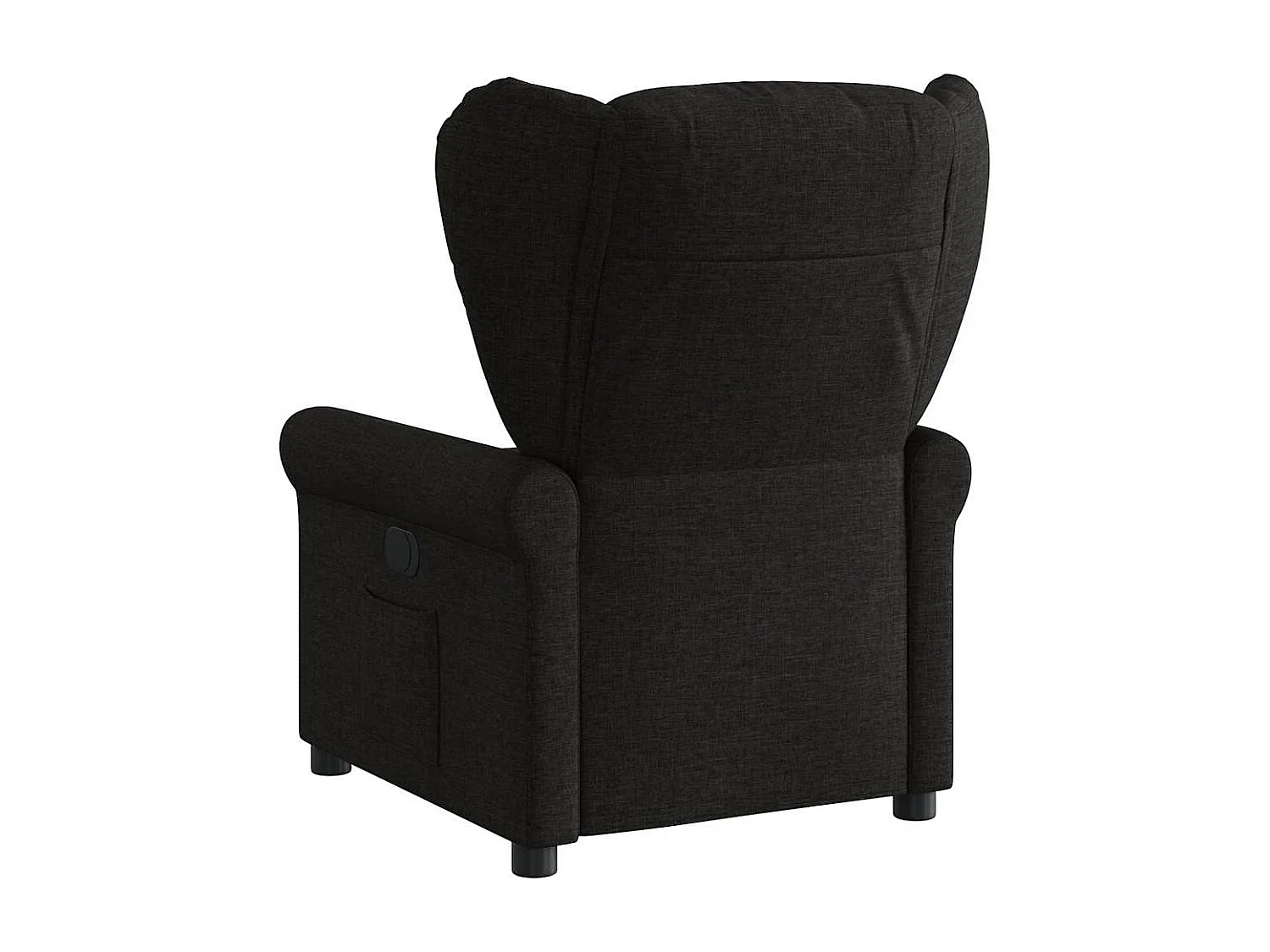 Fauteuil inclinable électrique Noir Tissu