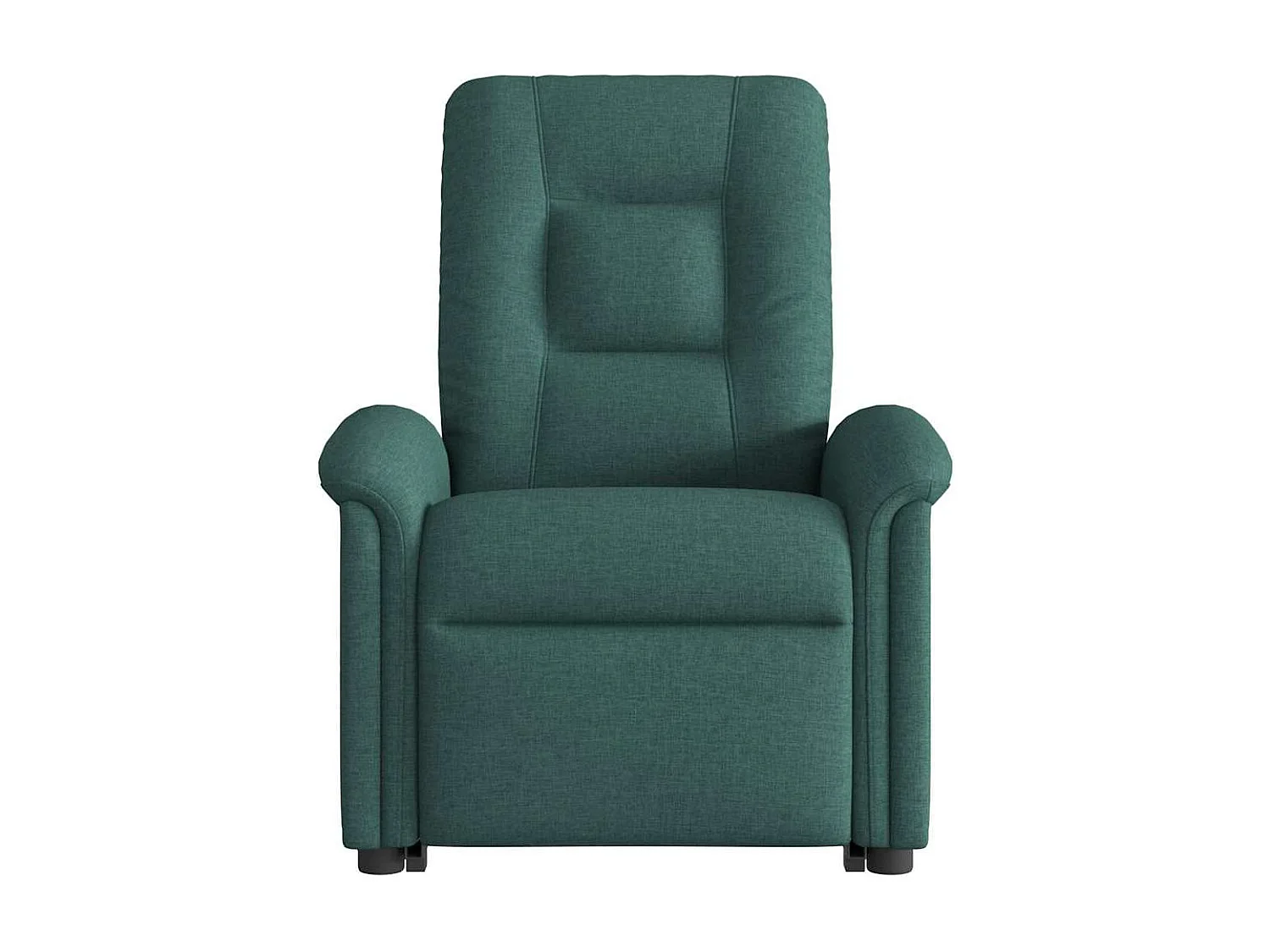 Fauteuil inclinable de massage électrique Vert foncé Tissu