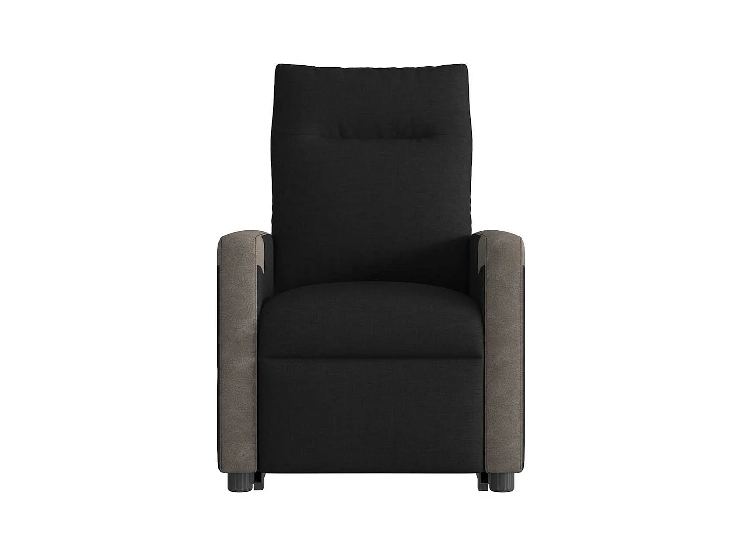 Fauteuil inclinable de massage électrique Noir Tissu