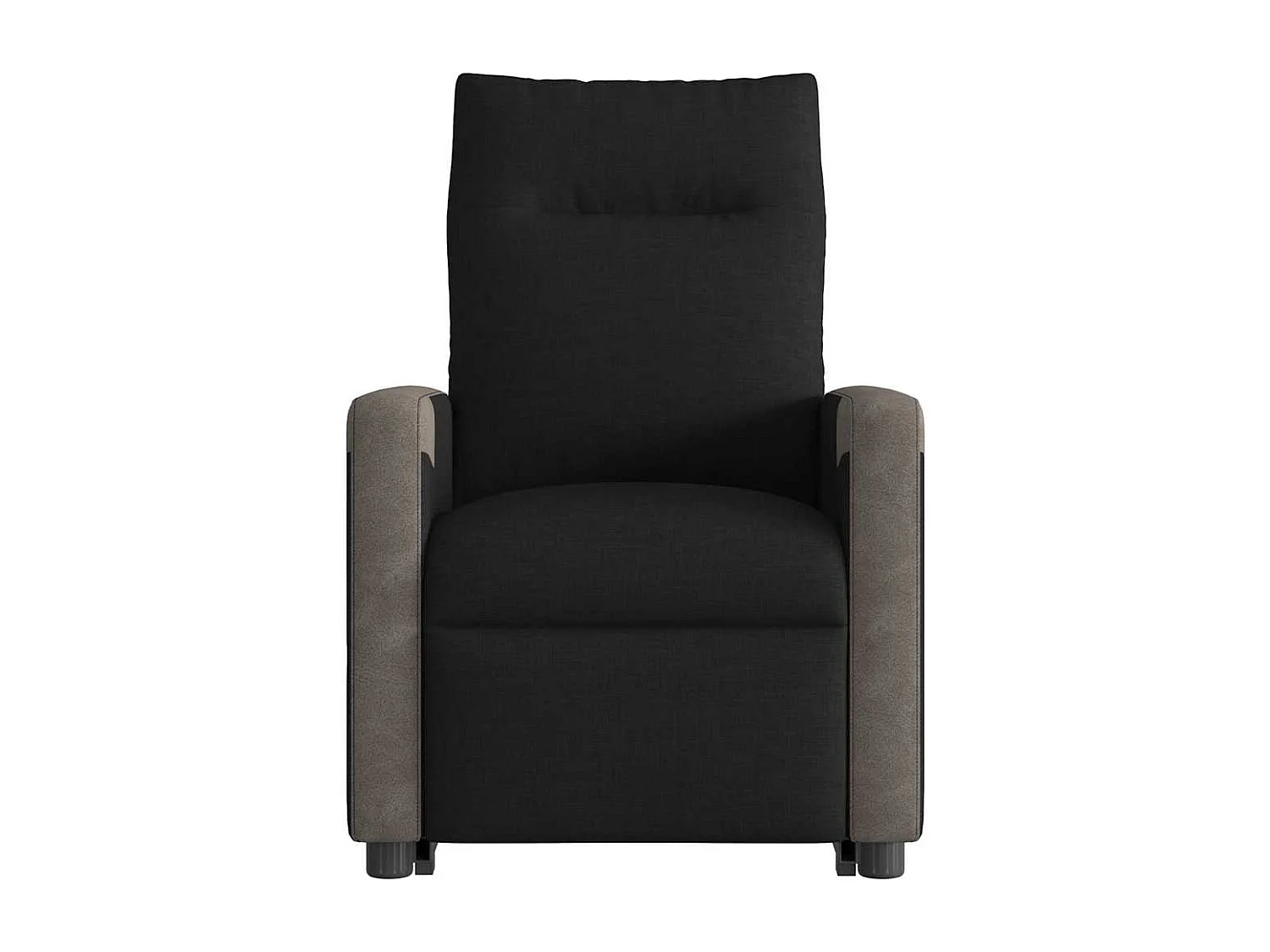 Fauteuil inclinable de massage électrique Noir Tissu