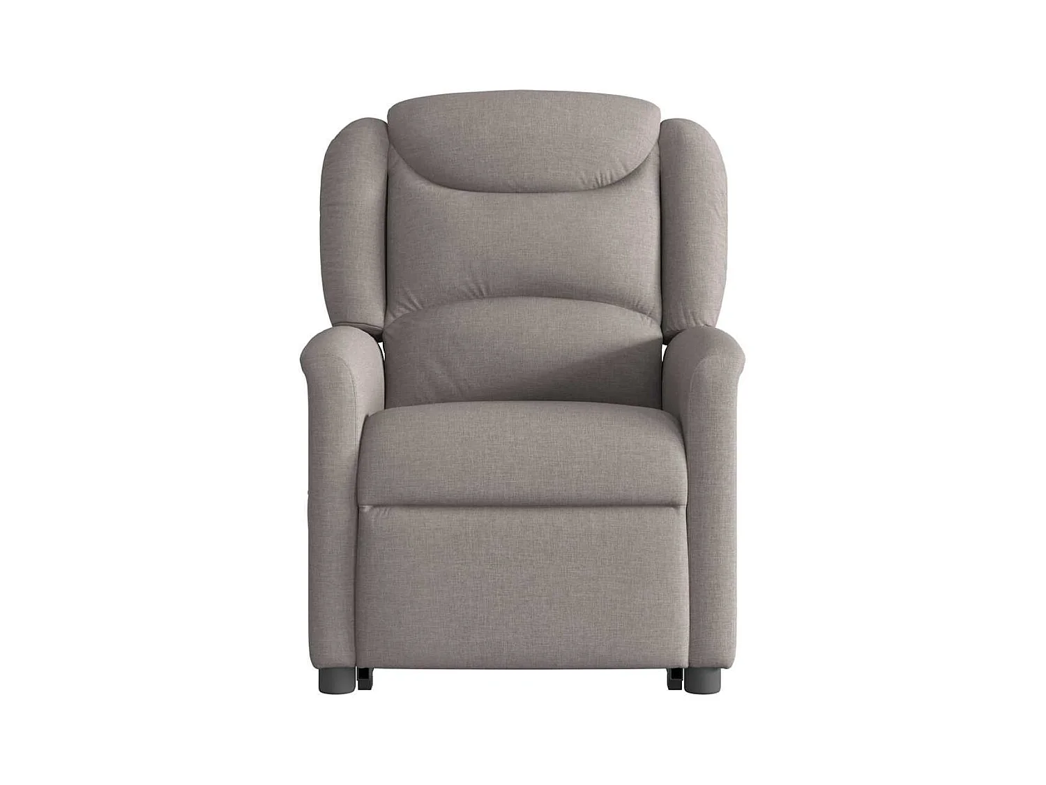 Fauteuil inclinable de massage électrique Taupe Tissu