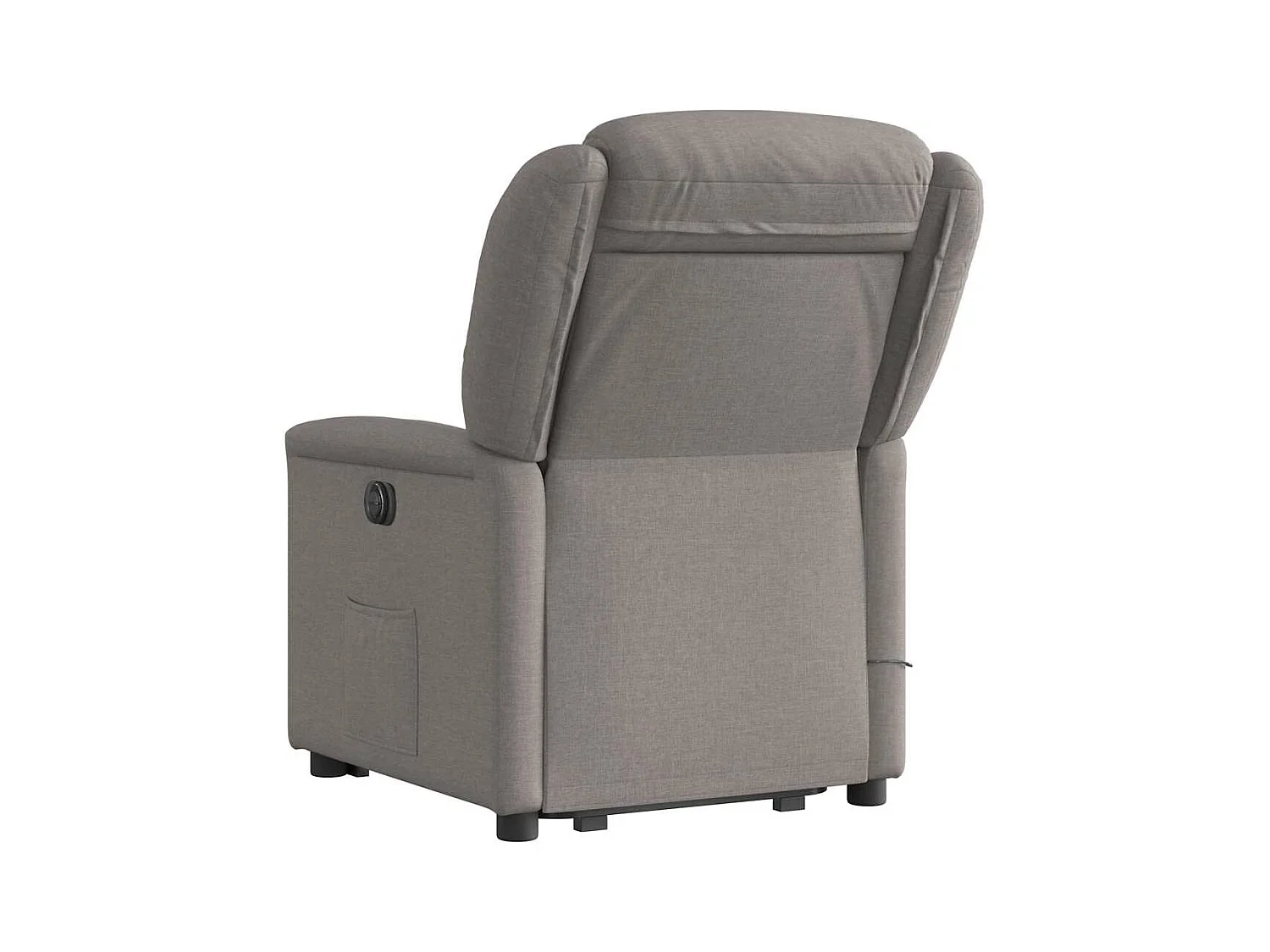Fauteuil inclinable de massage électrique Taupe Tissu