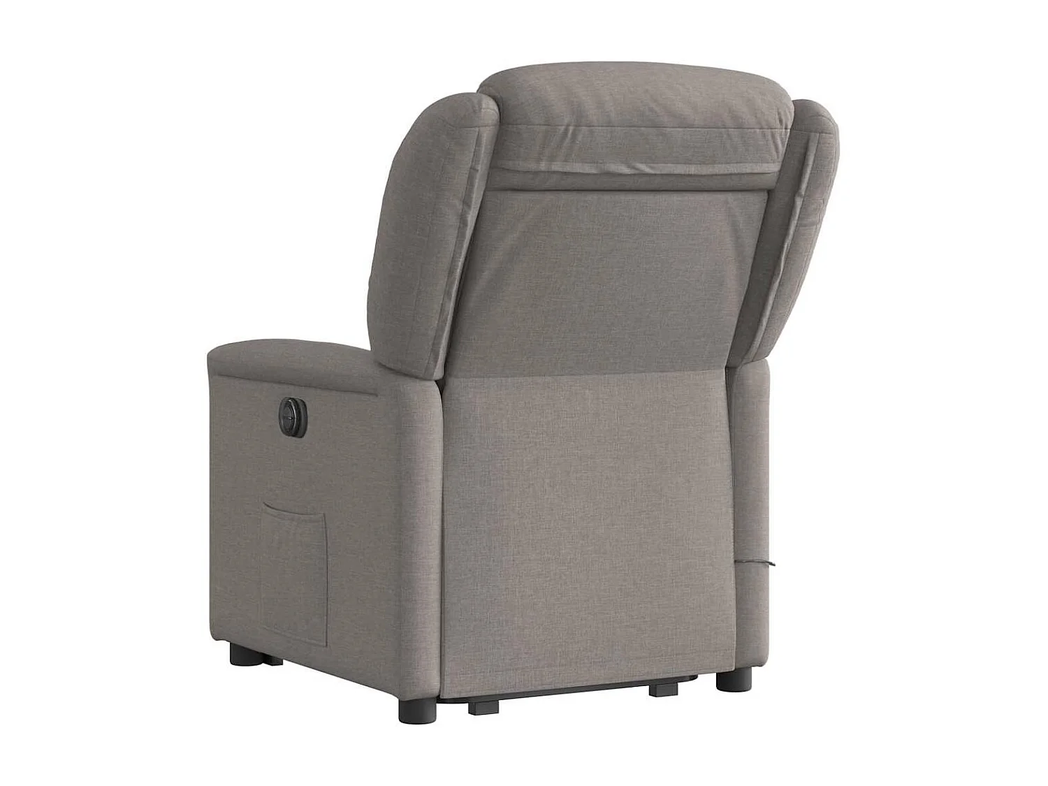 Elektrischer Massagesessel Taupe Stoff