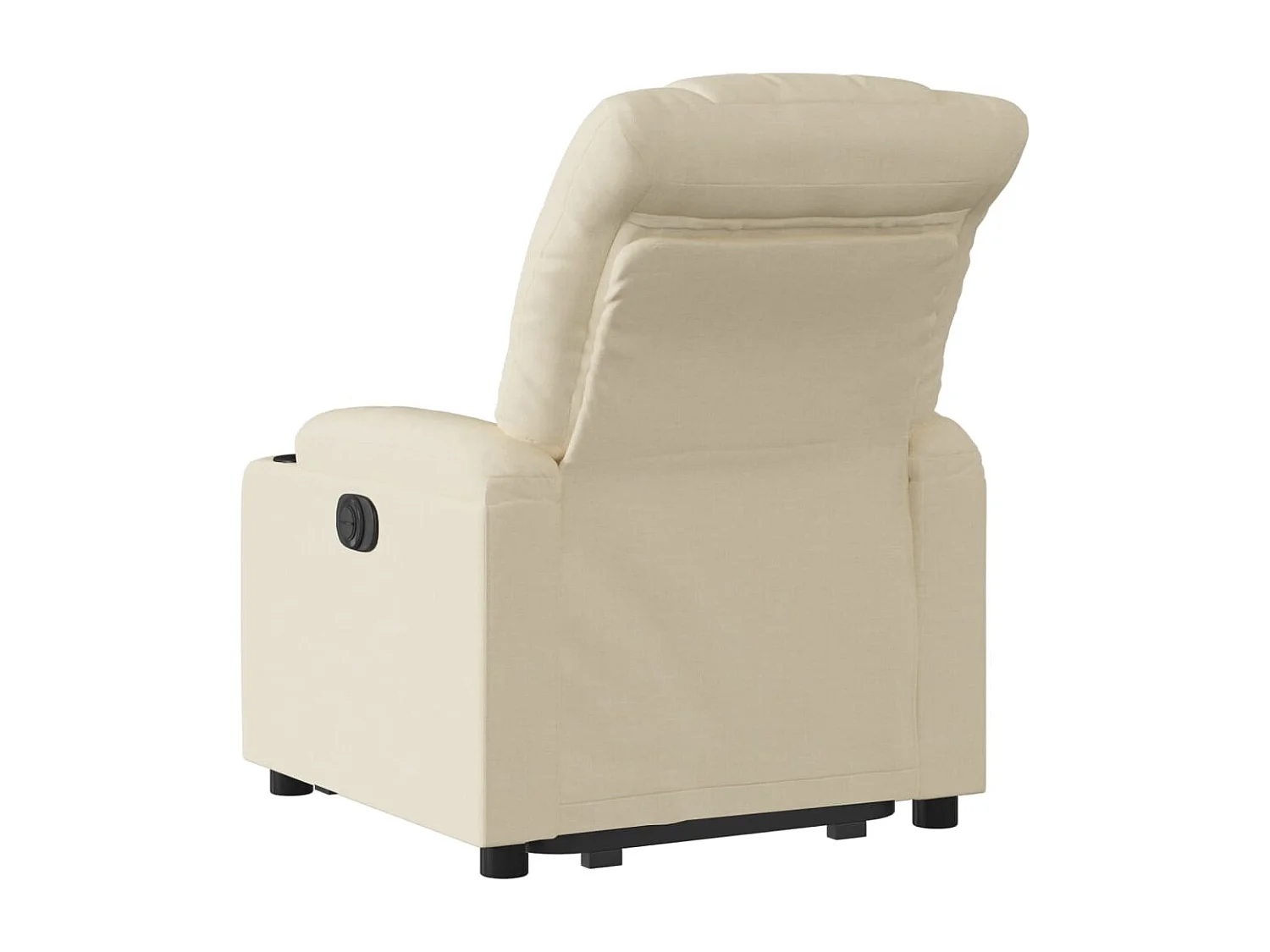 Fauteuil inclinable électrique crème tissu