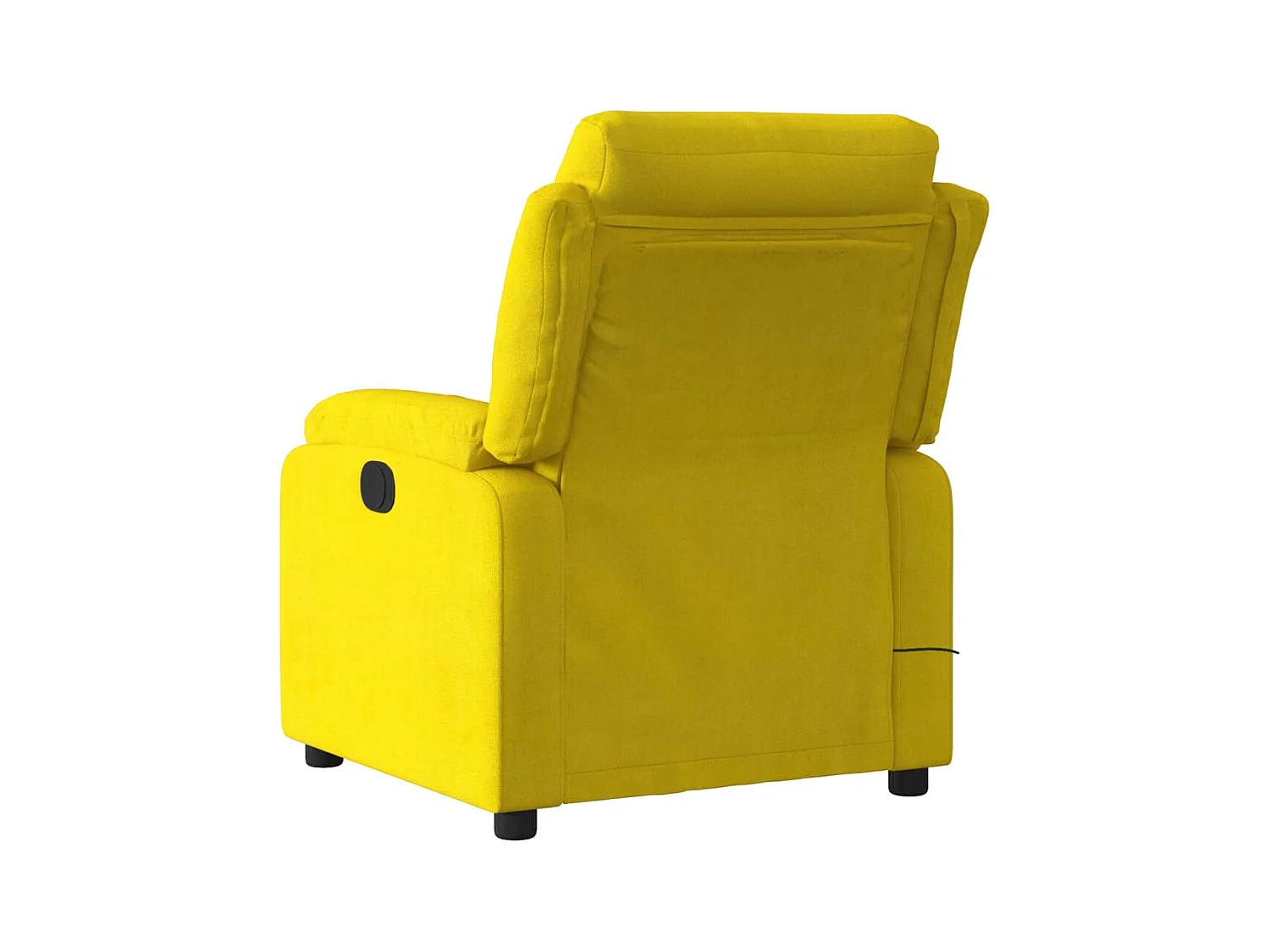 Fauteuil inclinable de massage électrique jaune velours