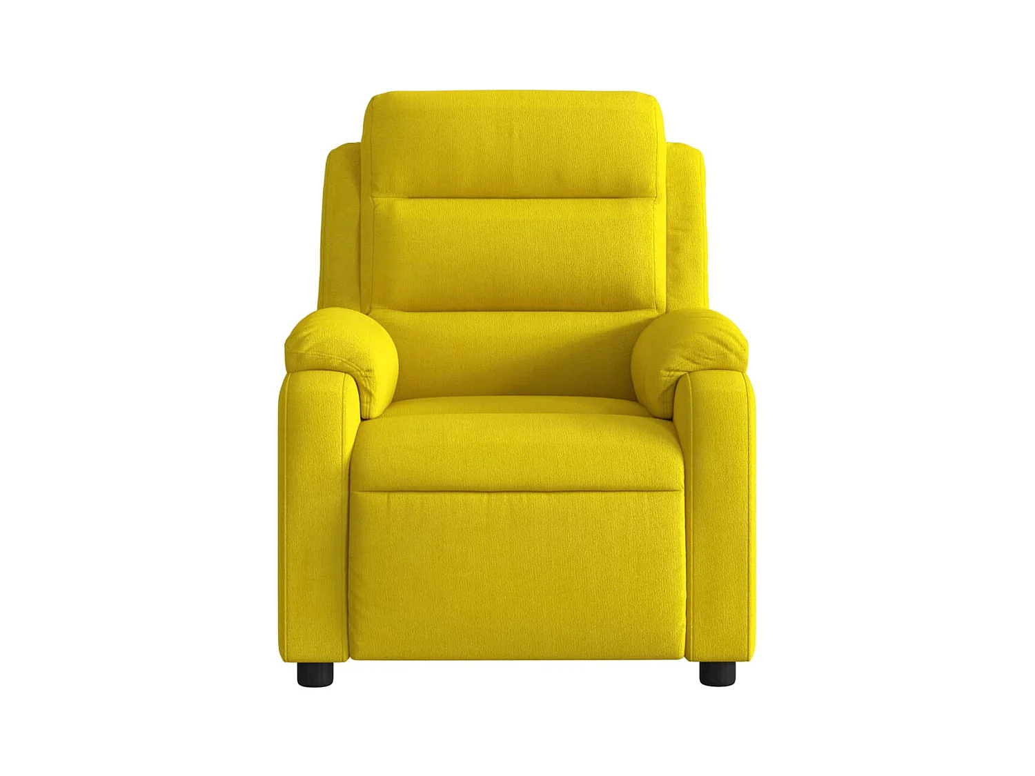 Fauteuil inclinable de massage électrique jaune velours