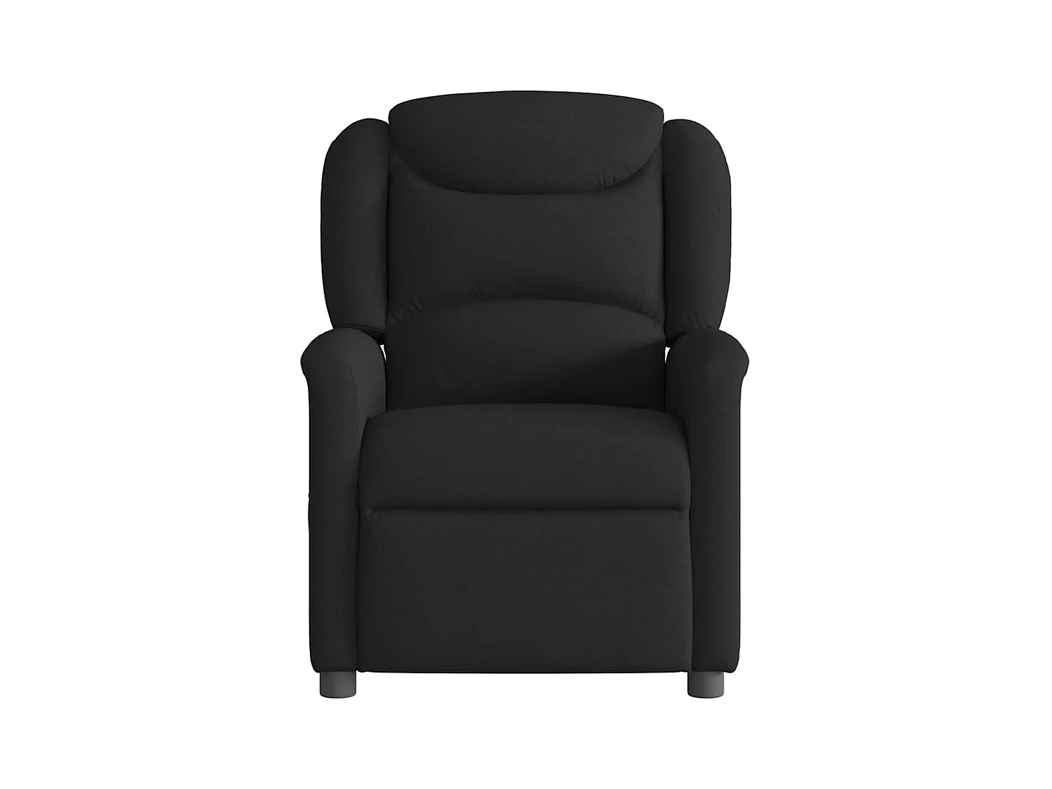 Fauteuil inclinable de massage électrique Noir Tissu
