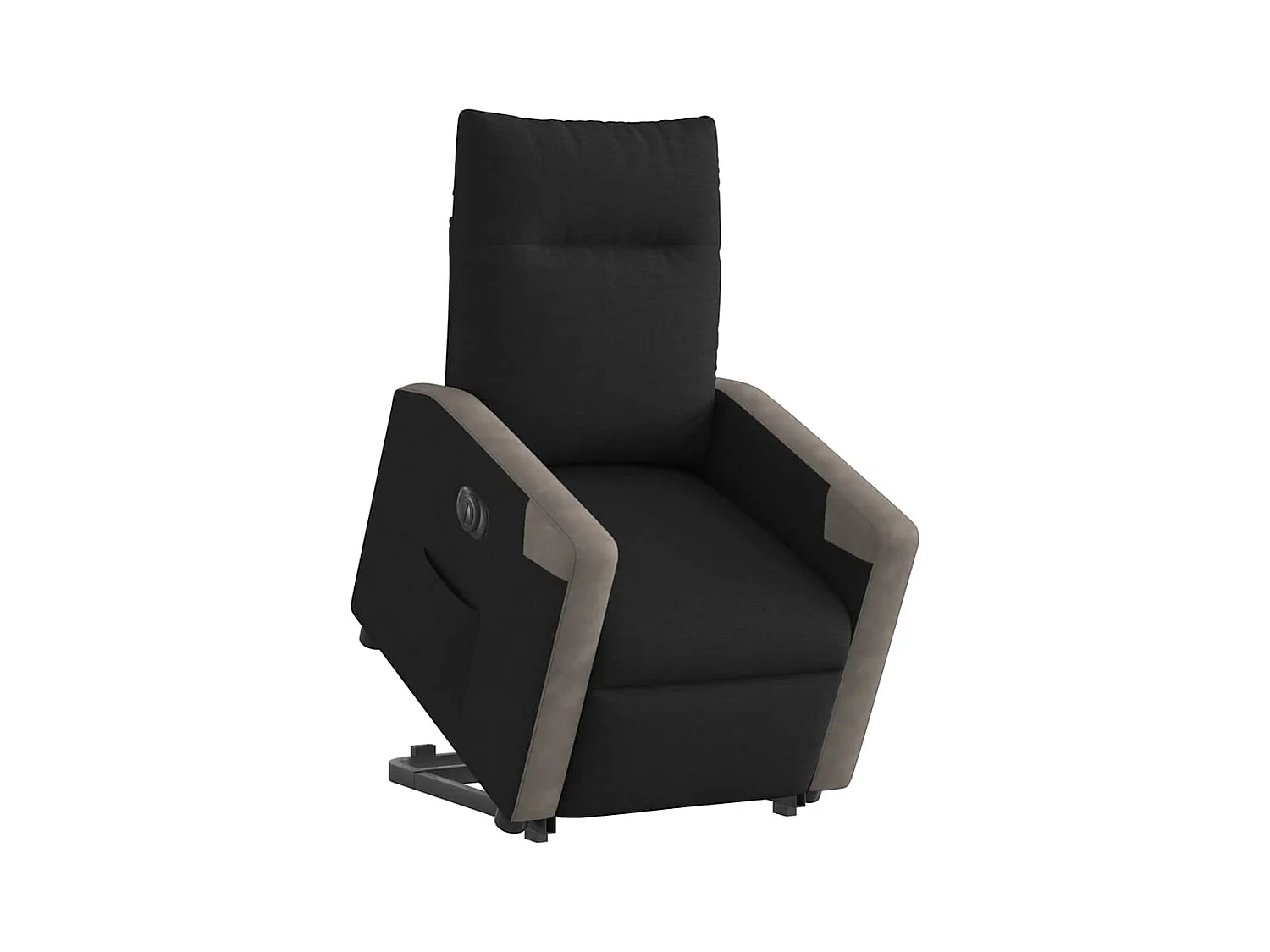 Fauteuil inclinable électrique noir tissu