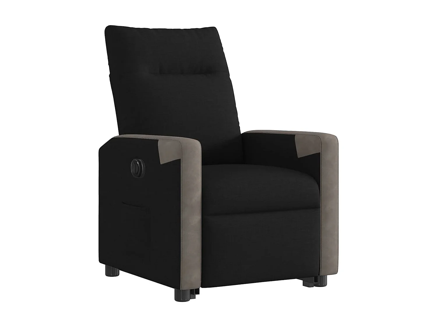 Fauteuil inclinable électrique noir tissu