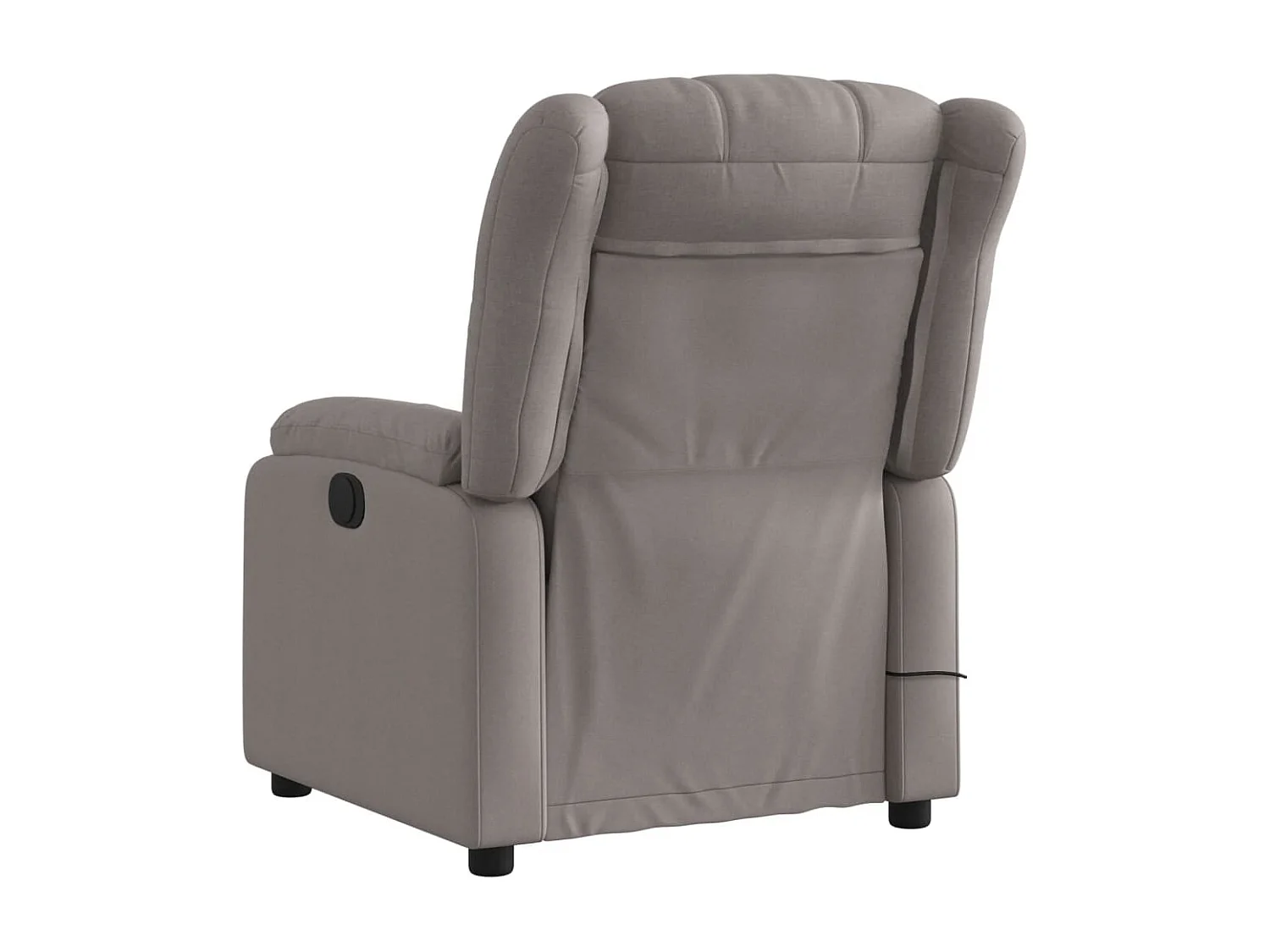 Fauteuil de massage inclinable électrique Taupe Tissu