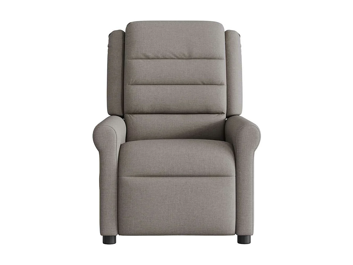 Fauteuil de massage inclinable électrique Taupe Tissu