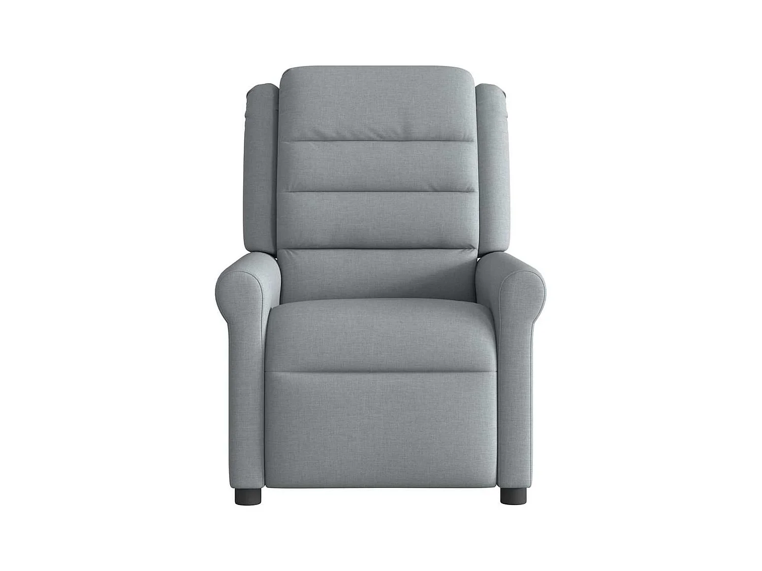 Fauteuil de massage inclinable électrique gris clair tissu