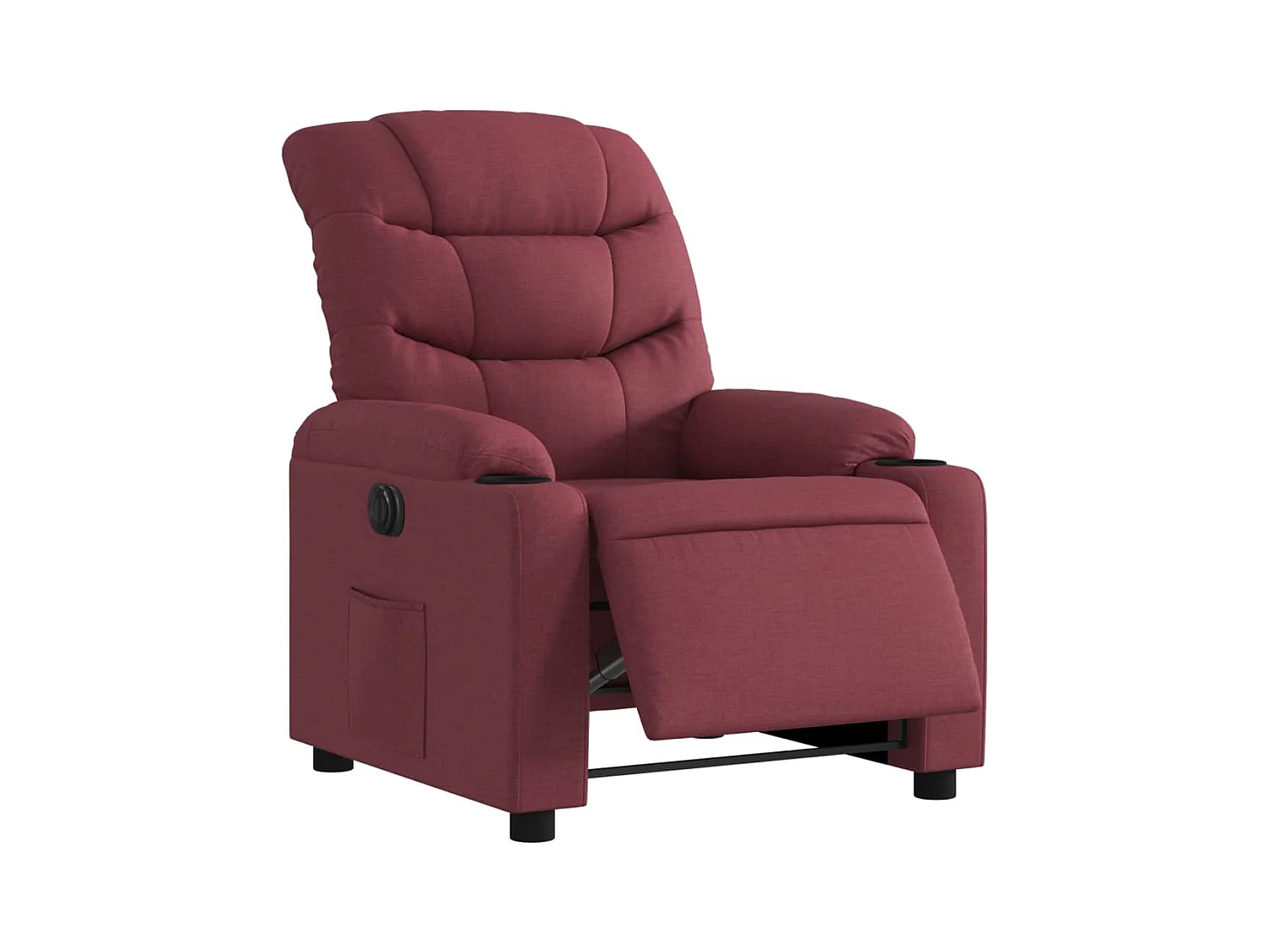 Fauteuil inclinable électrique Rouge bordeaux Tissu