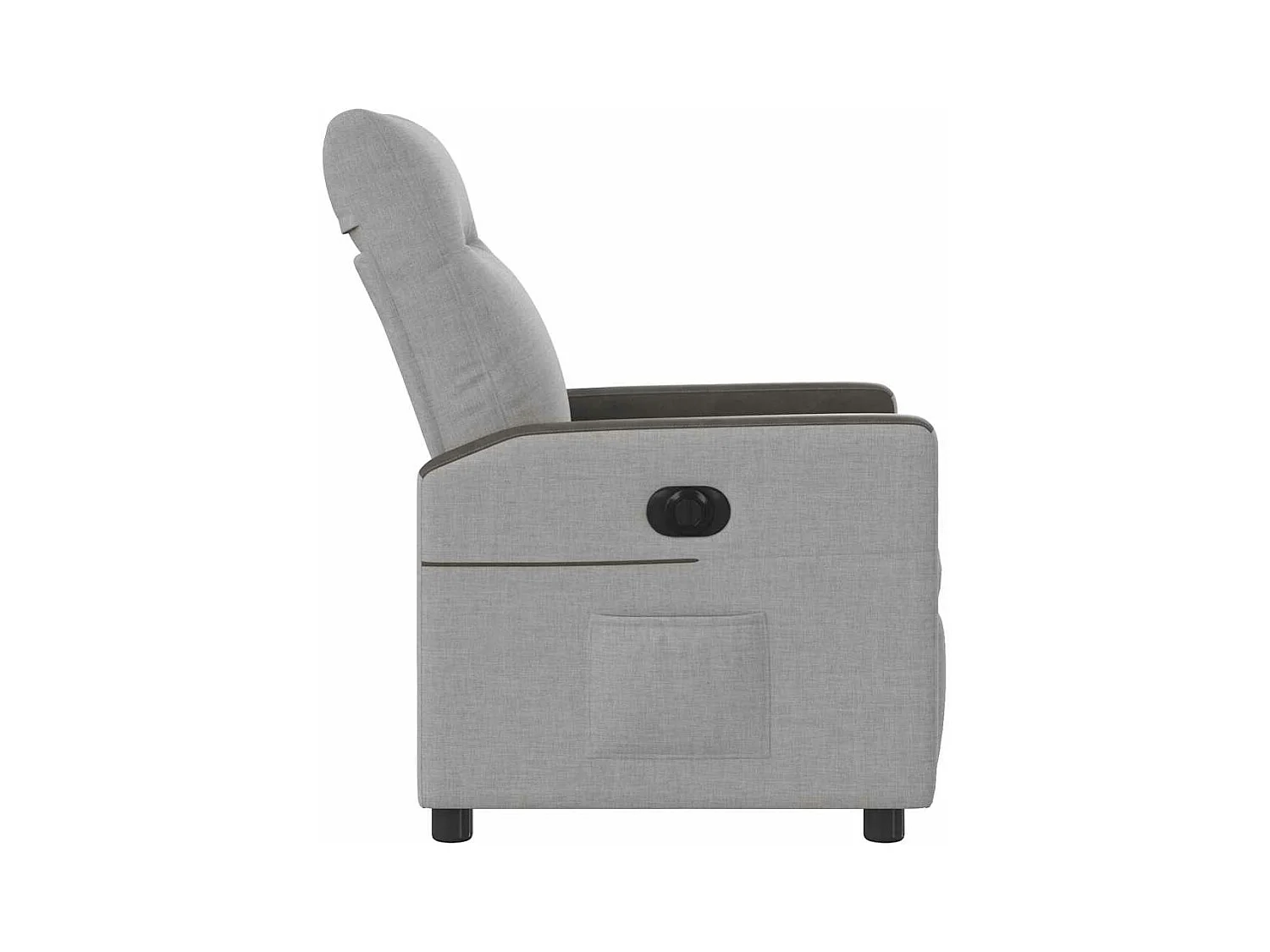 Fauteuil inclinable électrique gris nuage tissu