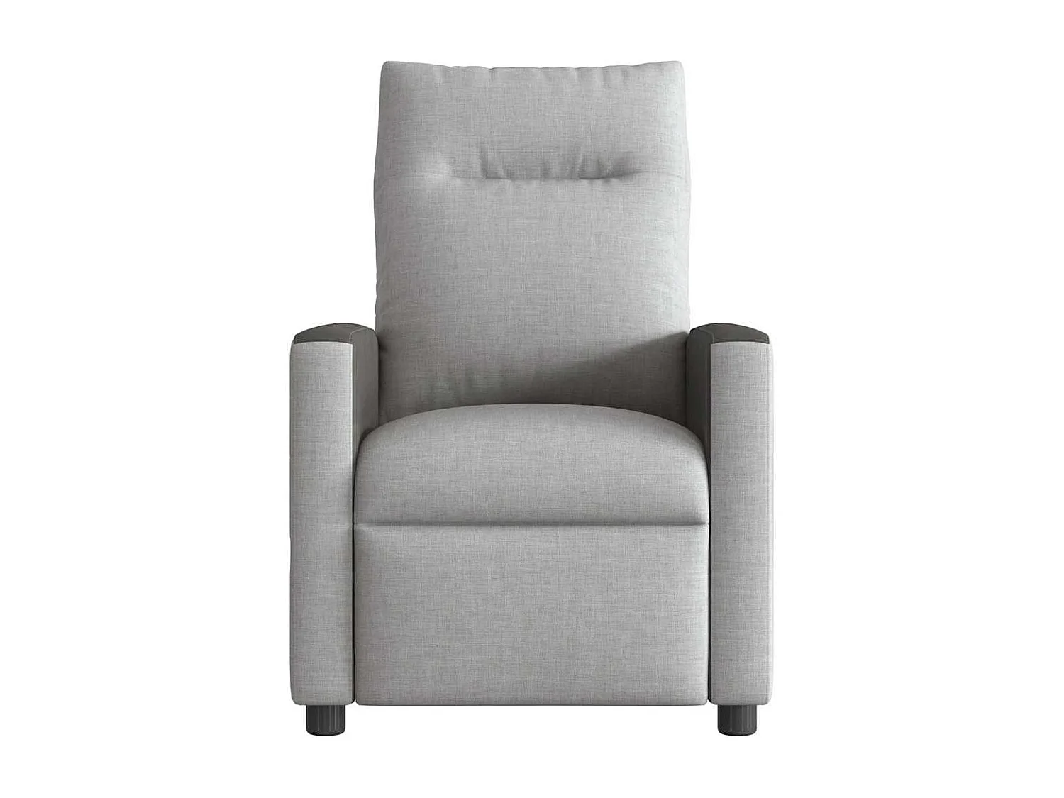 Elektrischer Ruhesessel aus wolkengrauem Stoff