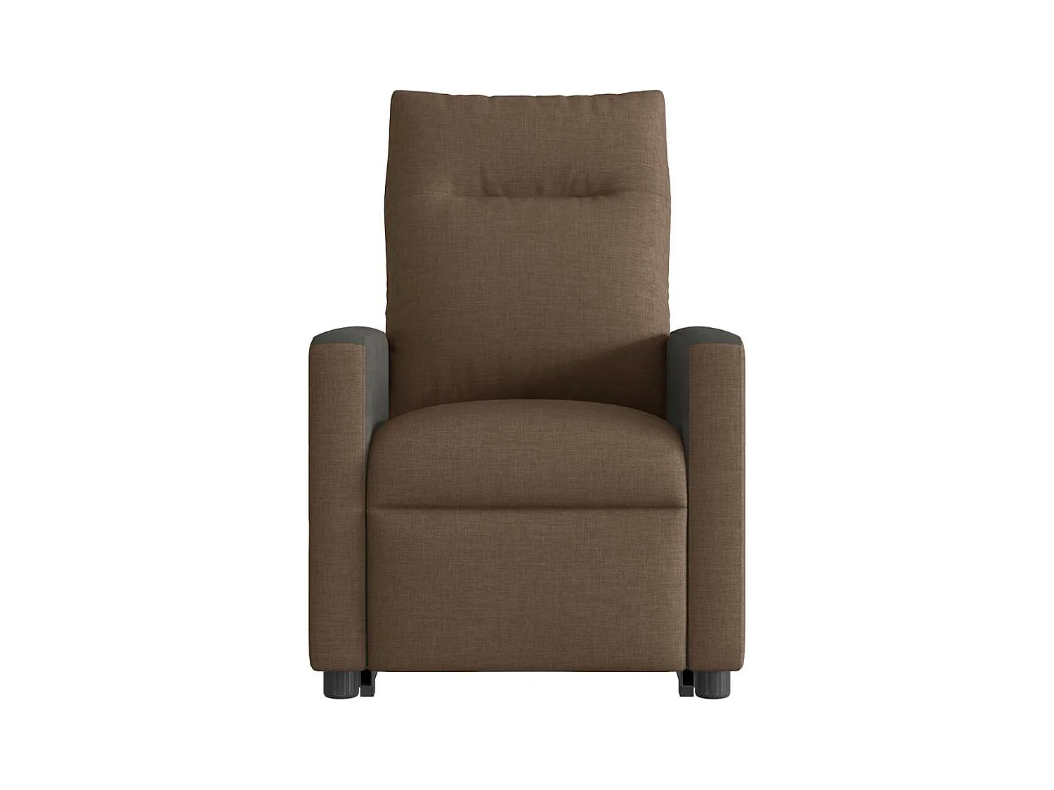 Fauteuil inclinable de massage électrique Marron Tissu