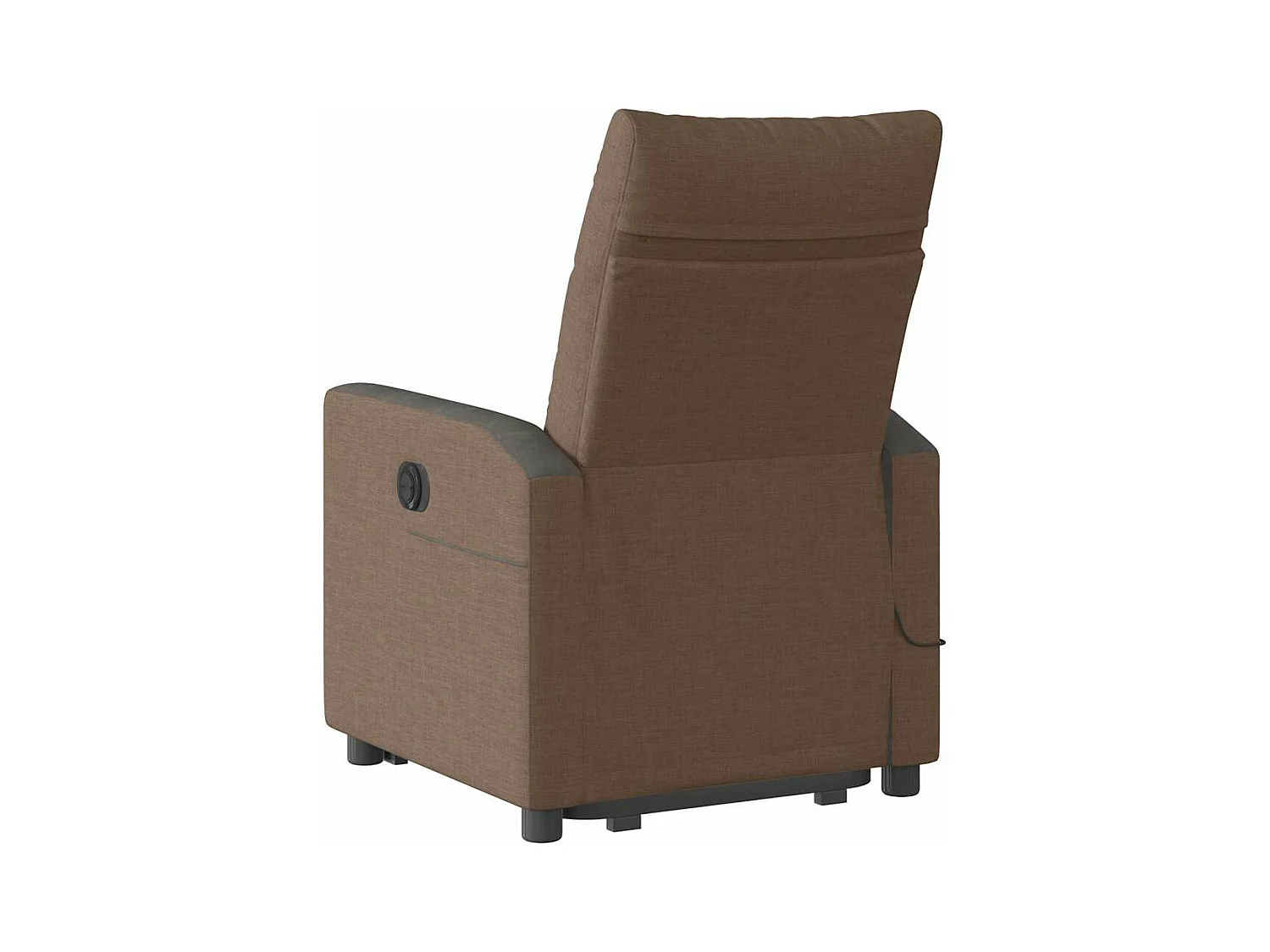 Fauteuil inclinable de massage électrique Marron Tissu