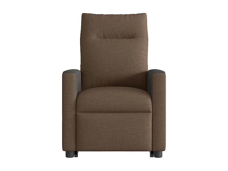 Fauteuil inclinable de massage électrique Marron Tissu