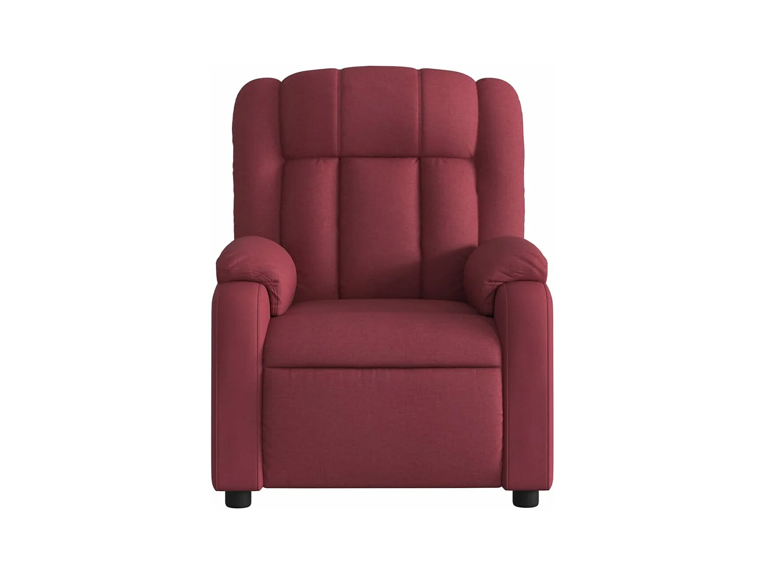 Fauteuil de massage inclinable électrique Rouge bordeaux Tissu