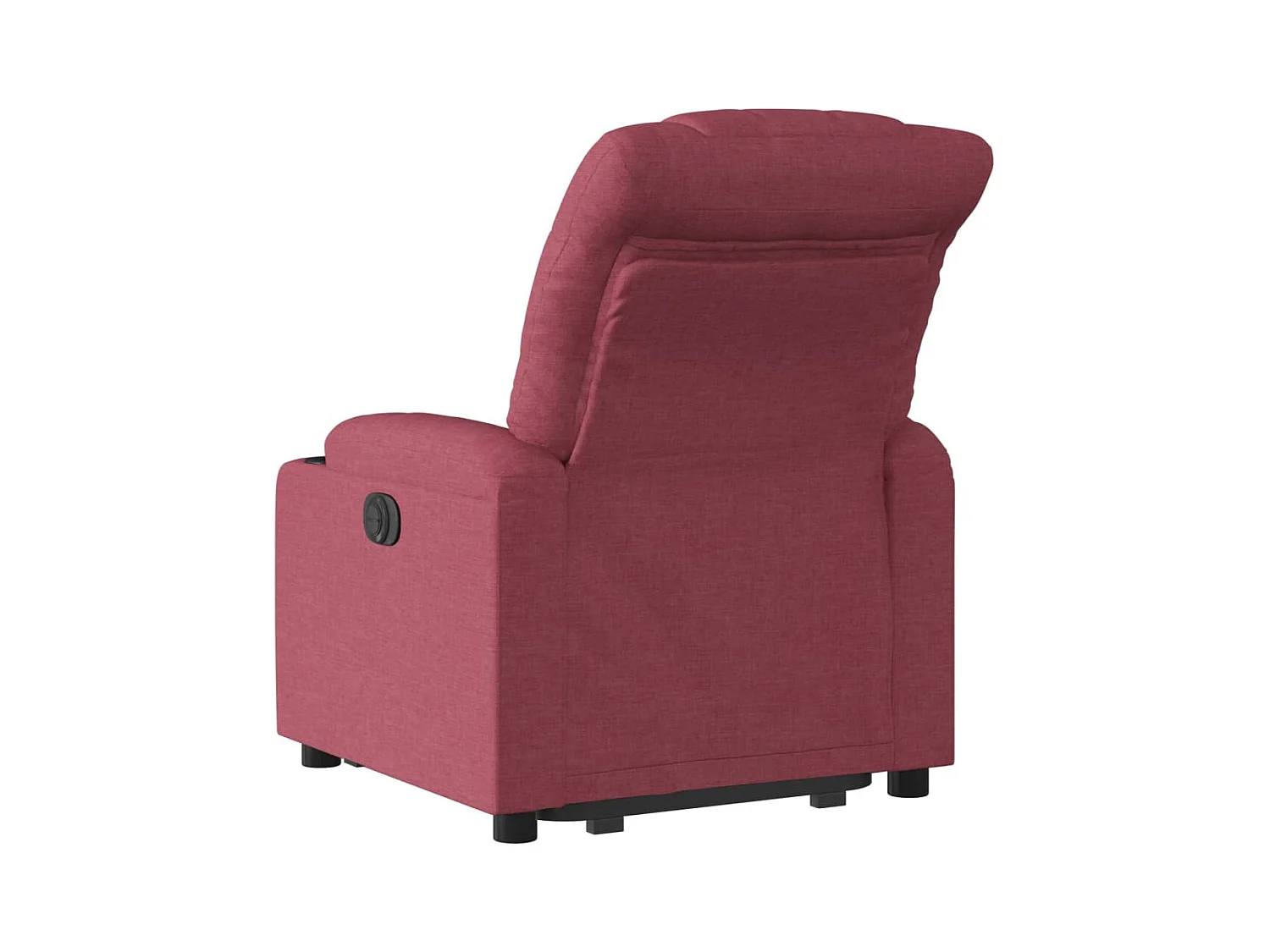 Fauteuil inclinable électrique rouge bordeaux tissu