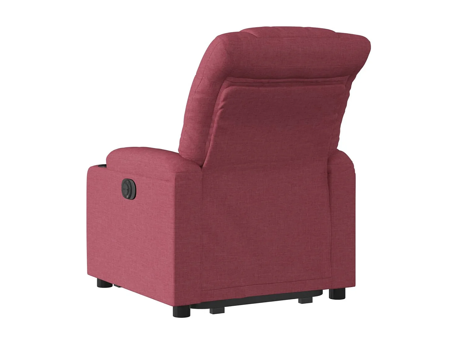 Fauteuil inclinable électrique rouge bordeaux tissu