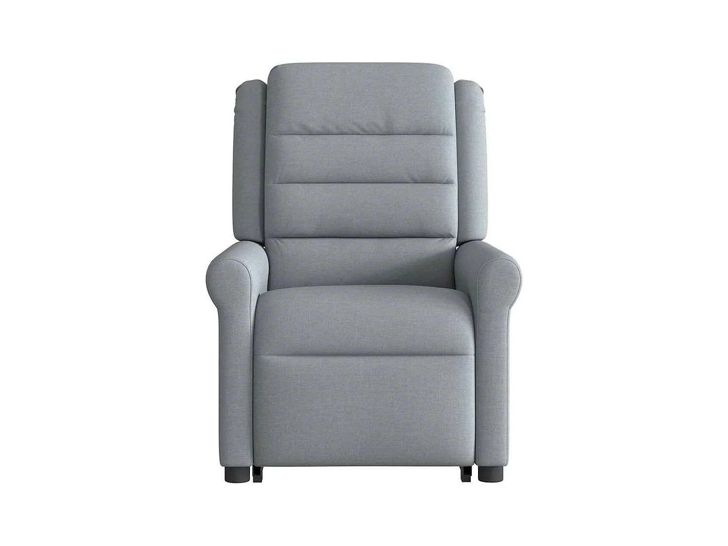 Fauteuil inclinable électrique gris clair tissu