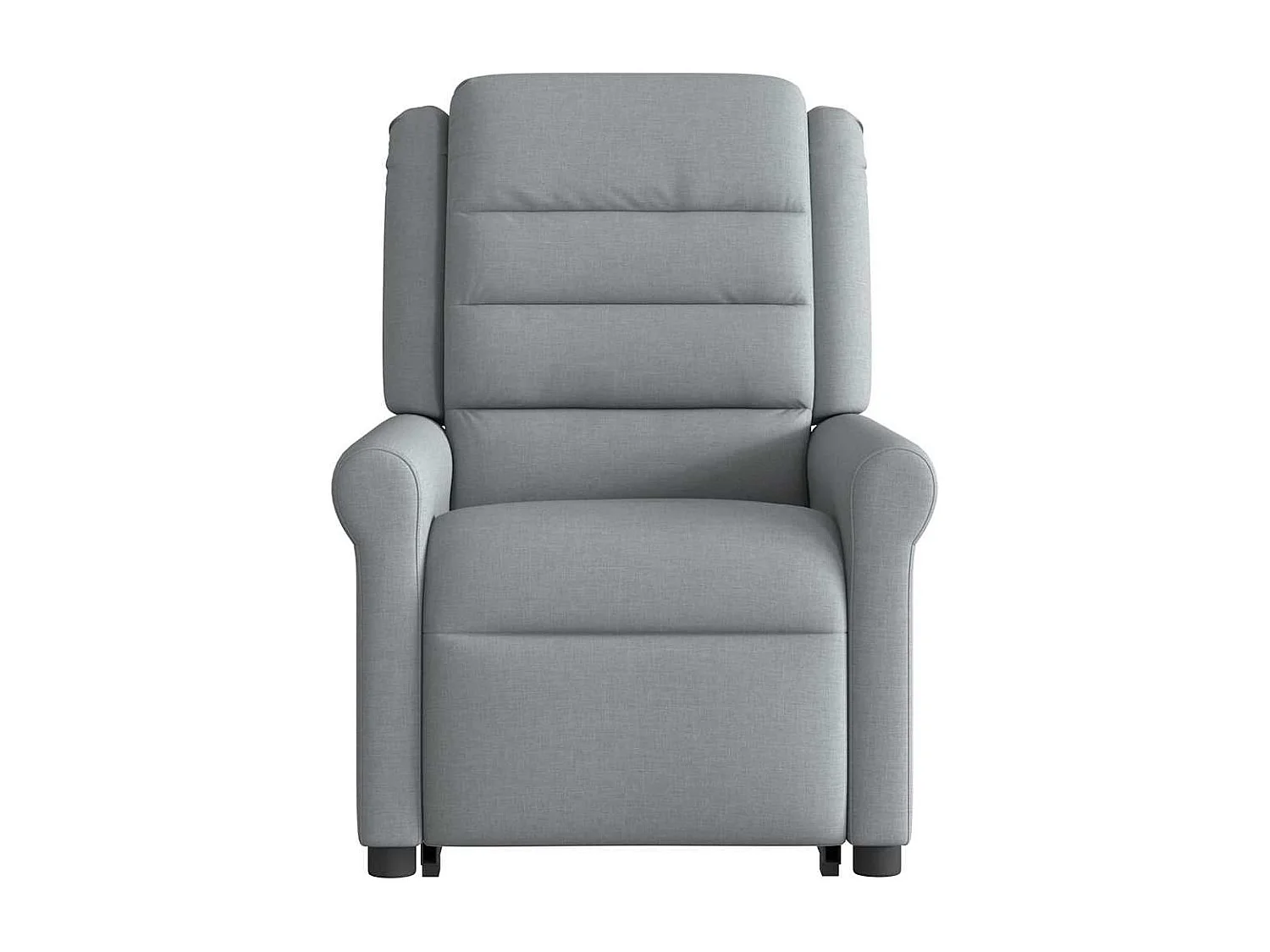 Fauteuil inclinable électrique gris clair tissu