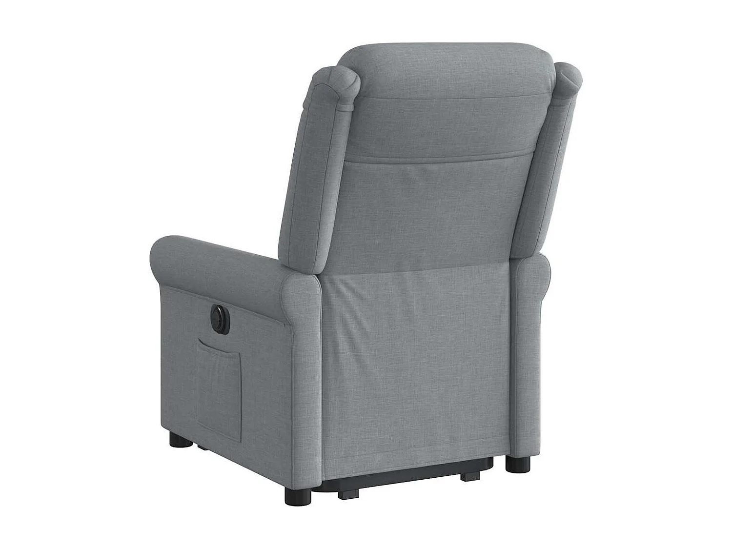 Fauteuil inclinable électrique gris clair tissu