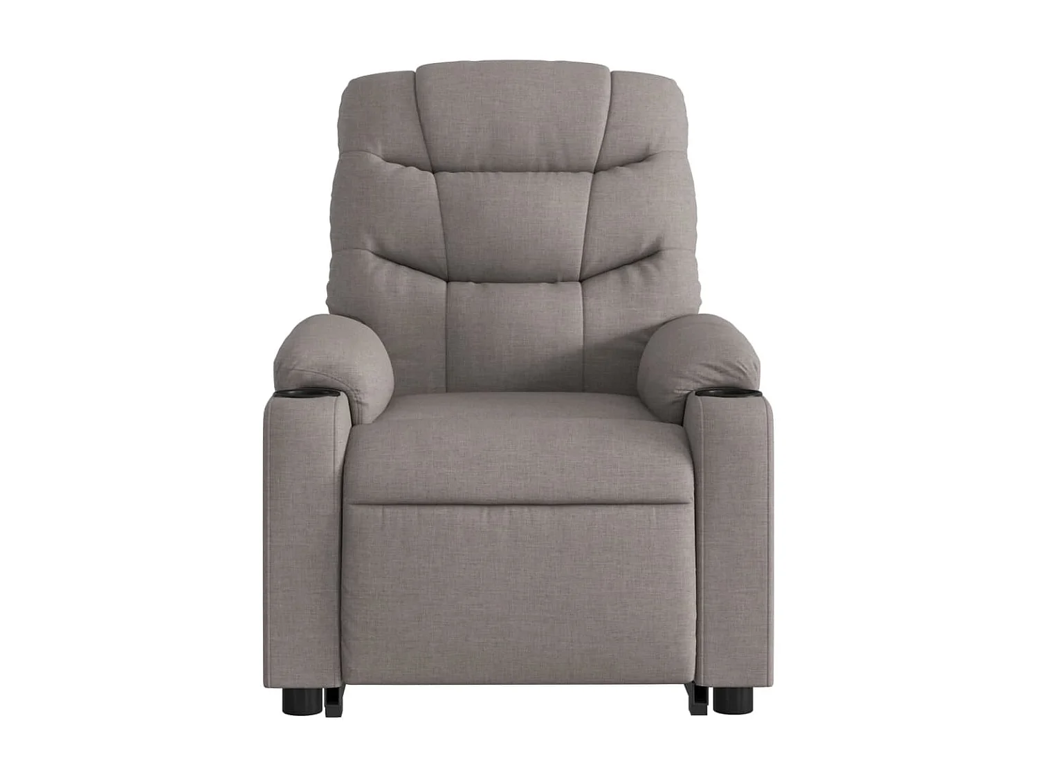 Fauteuil inclinable de massage électrique Taupe Tissu