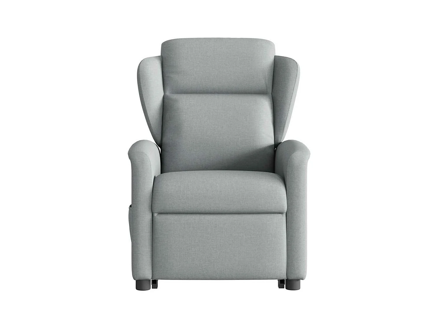 Fauteuil inclinable de massage électrique Gris clair Tissu
