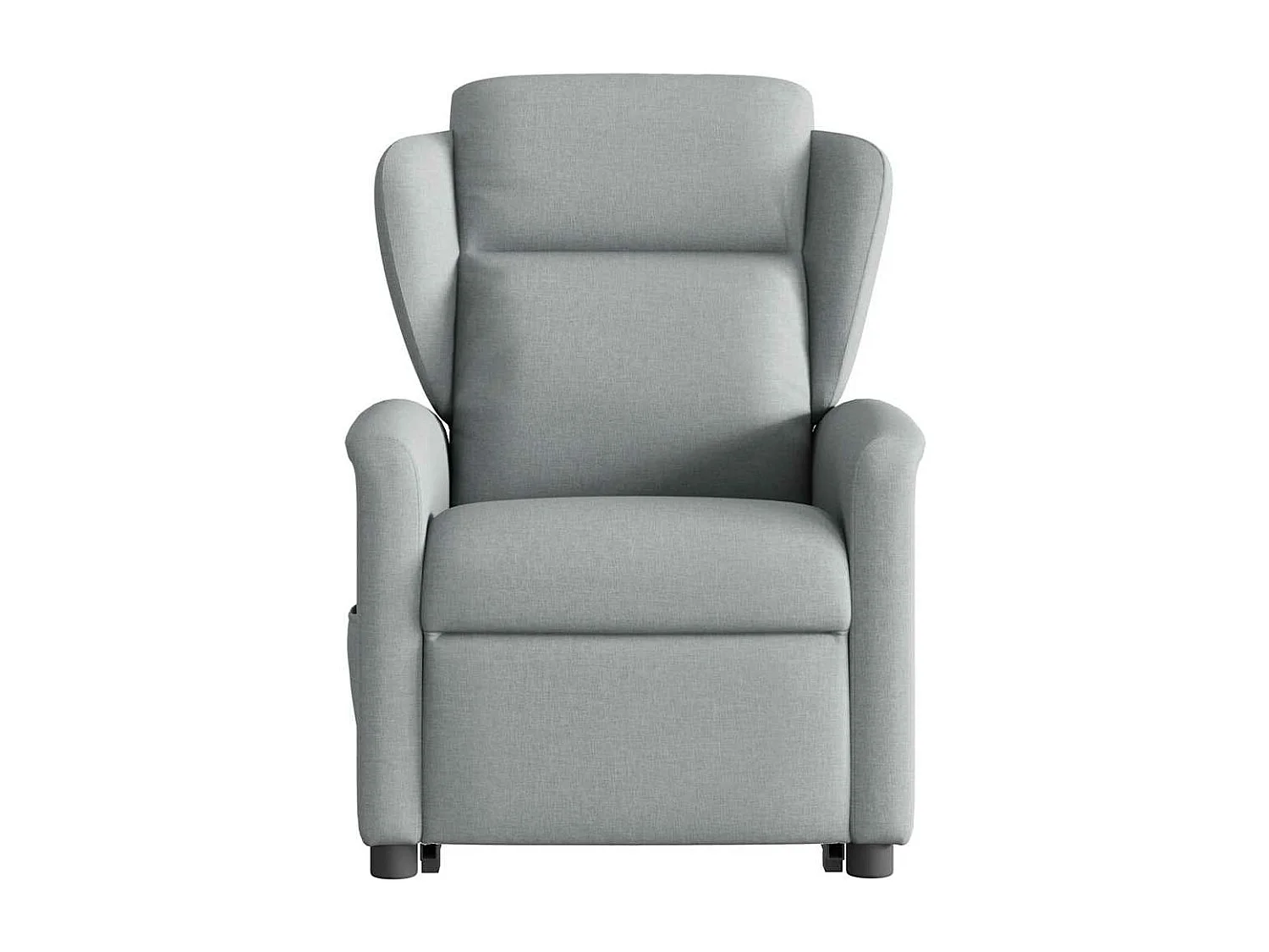 Fauteuil inclinable de massage électrique Gris clair Tissu