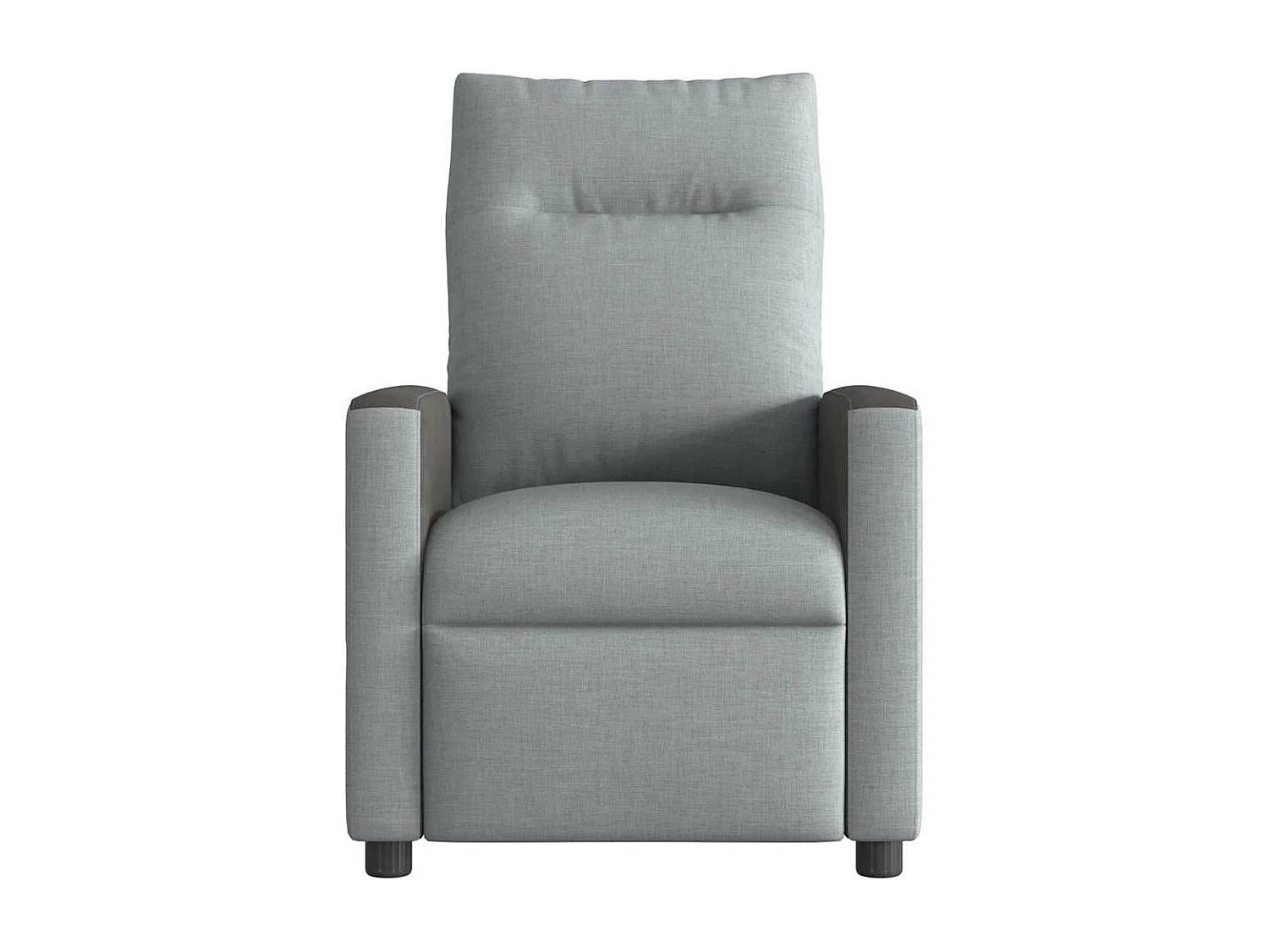 Fauteuil de massage inclinable électrique gris clair tissu