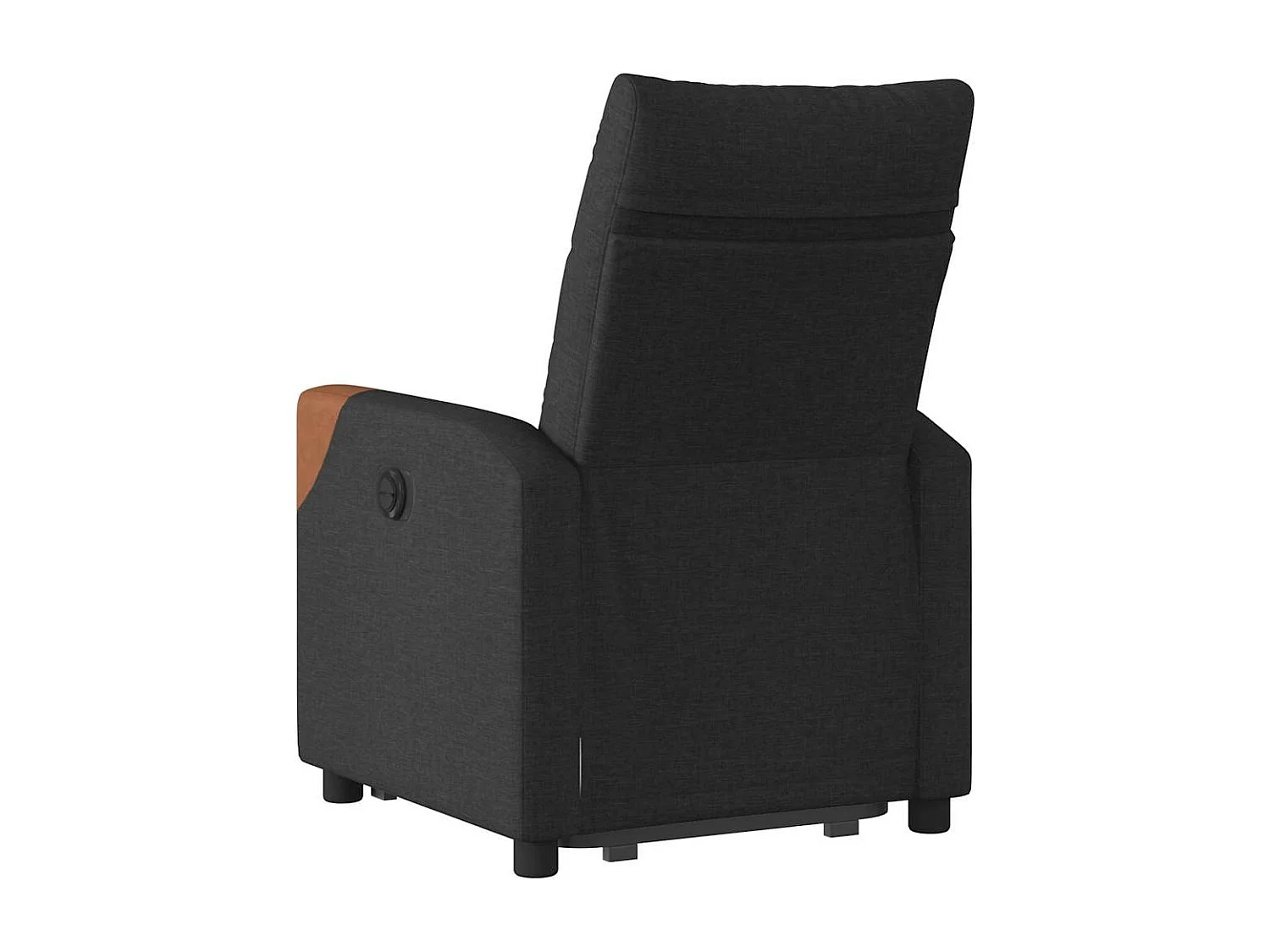 Fauteuil inclinable électrique noir tissu