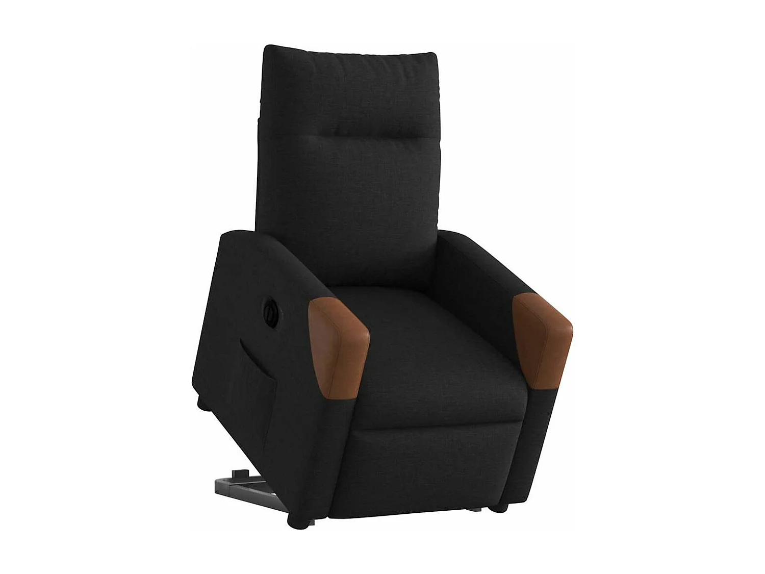 Fauteuil inclinable électrique noir tissu
