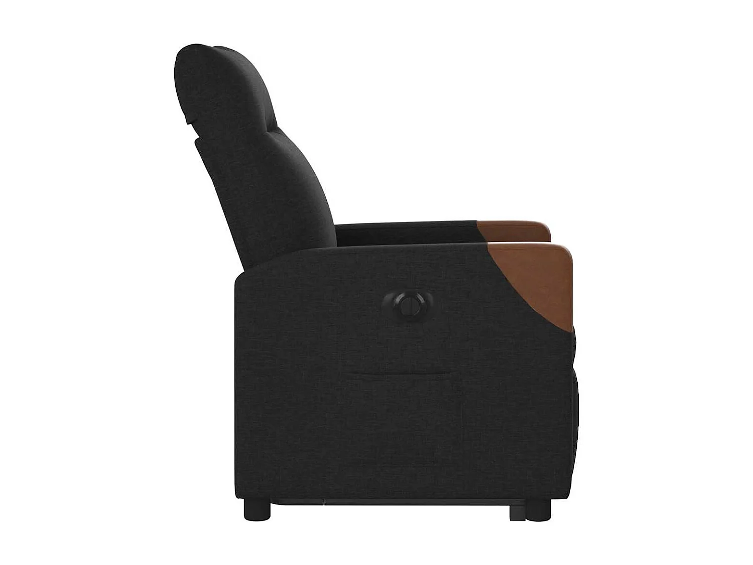 Fauteuil inclinable électrique noir tissu
