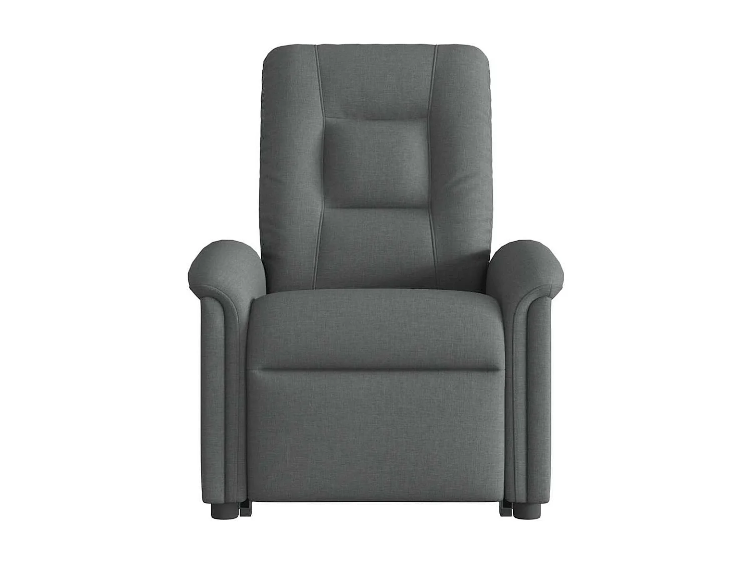 Fauteuil inclinable de massage électrique Gris foncé Tissu