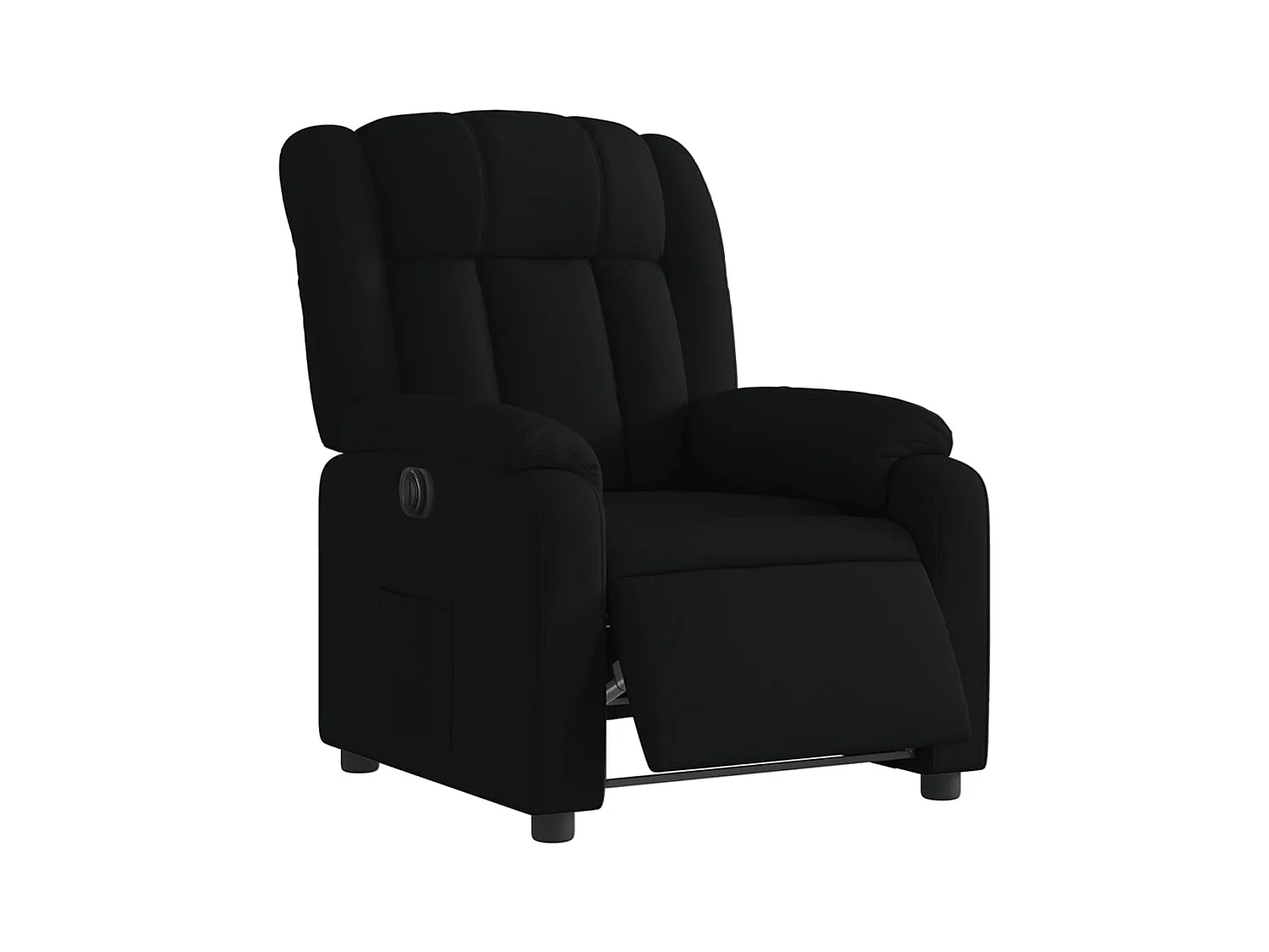 Fauteuil inclinable électrique Noir Tissu