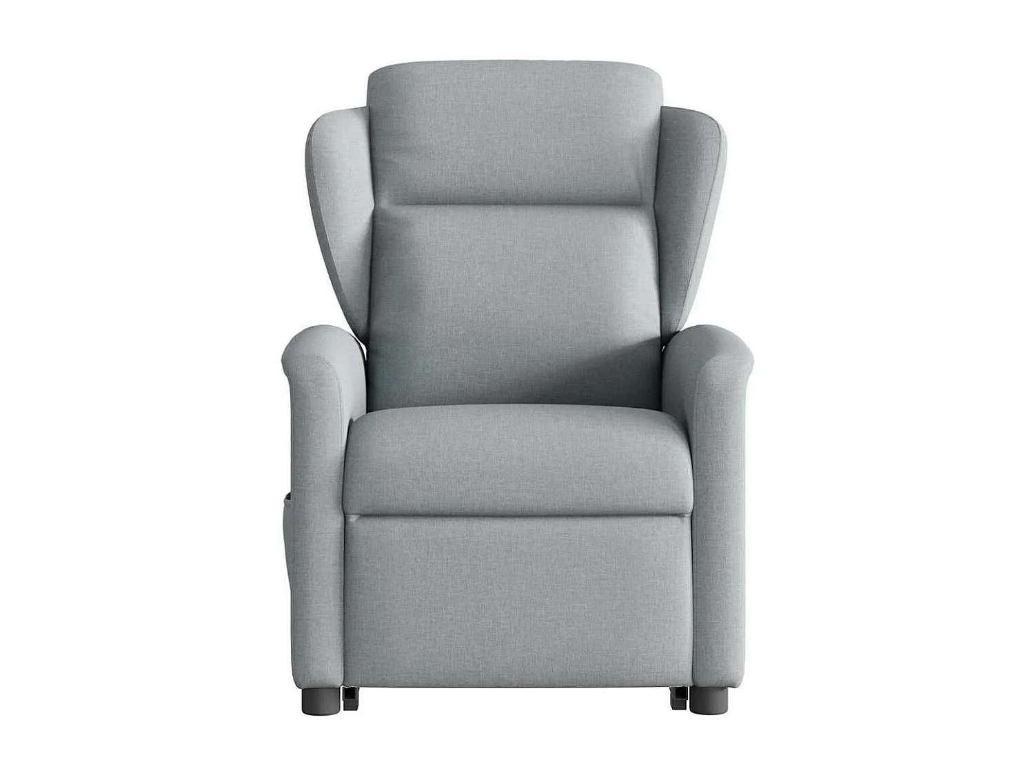 Fauteuil inclinable électrique gris clair tissu