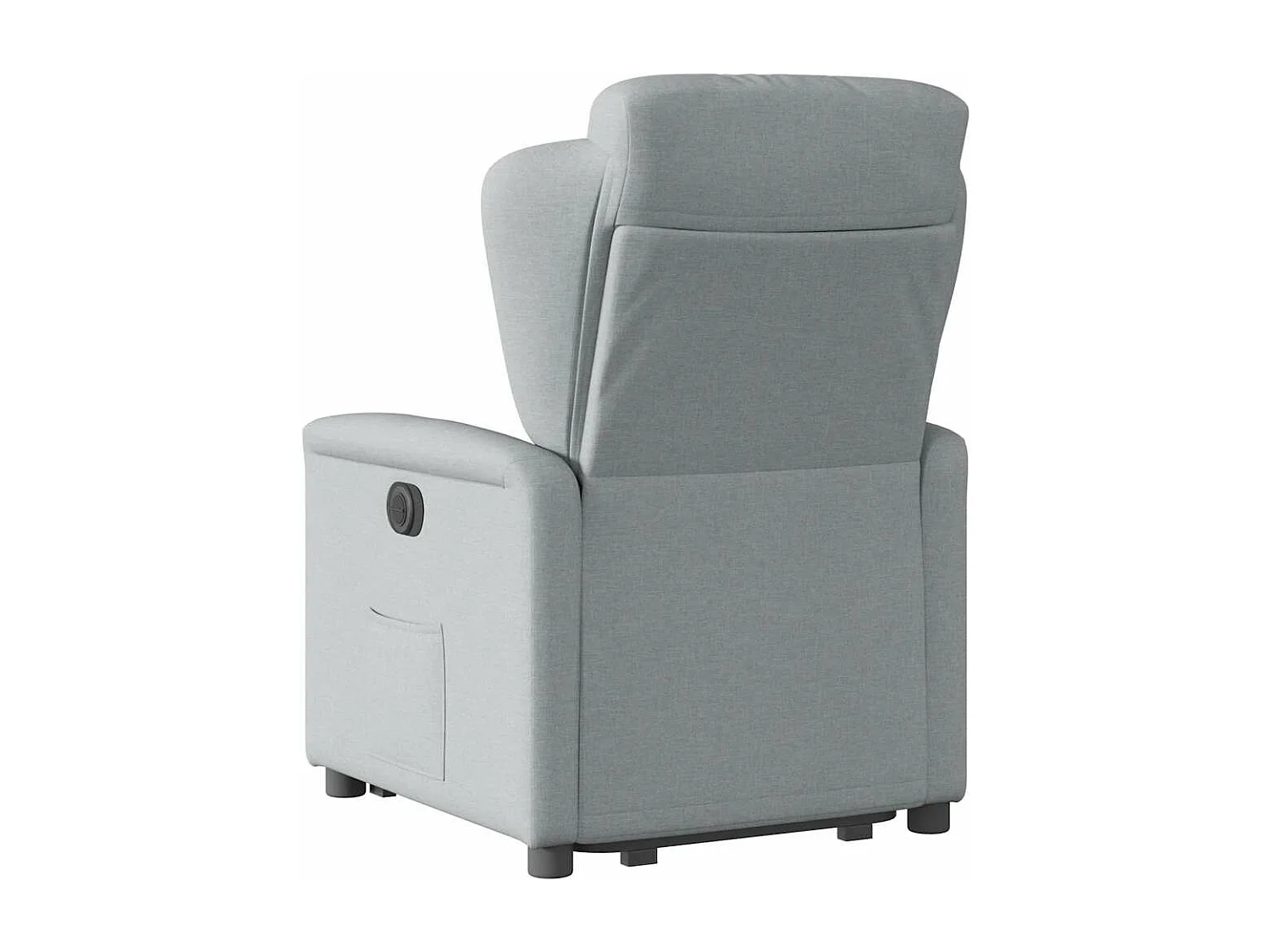 Fauteuil inclinable électrique gris clair tissu