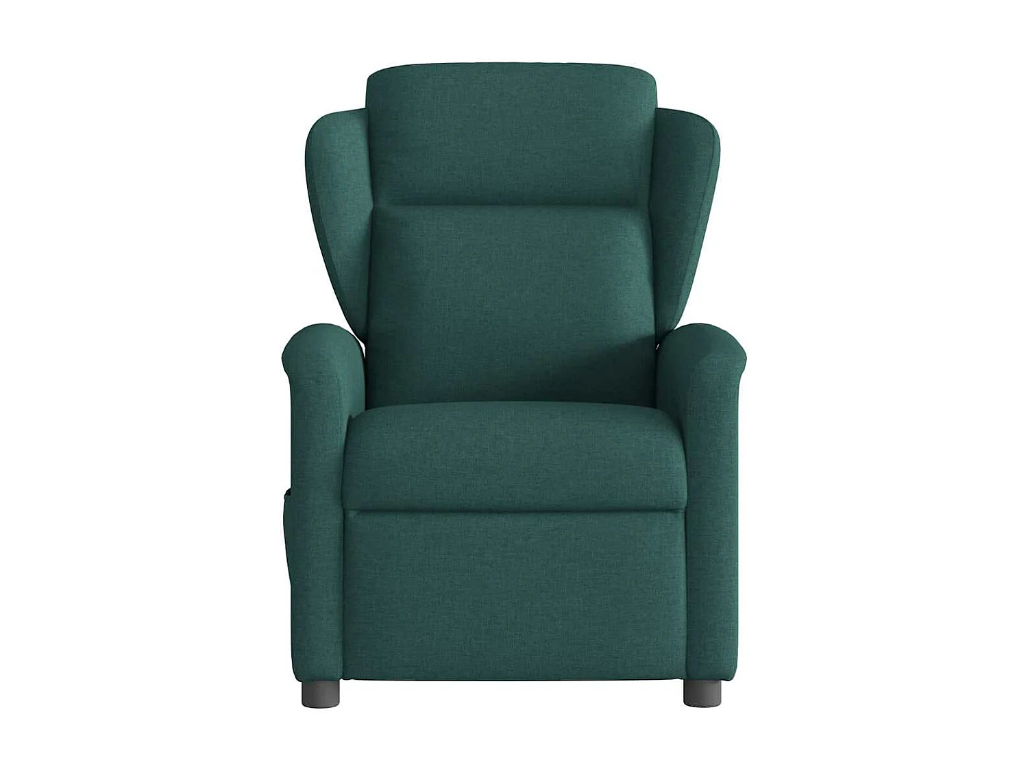Fauteuil de massage inclinable électrique Vert foncé Tissu