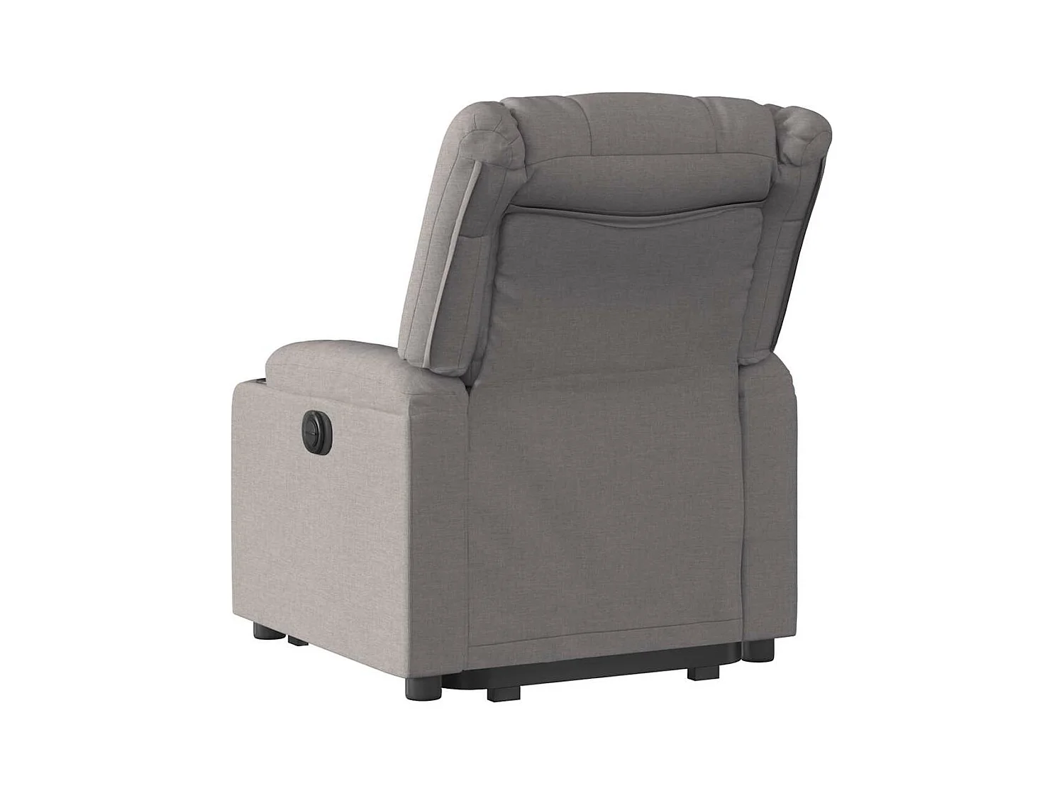 Elektrische relaxfauteuil taupe stof